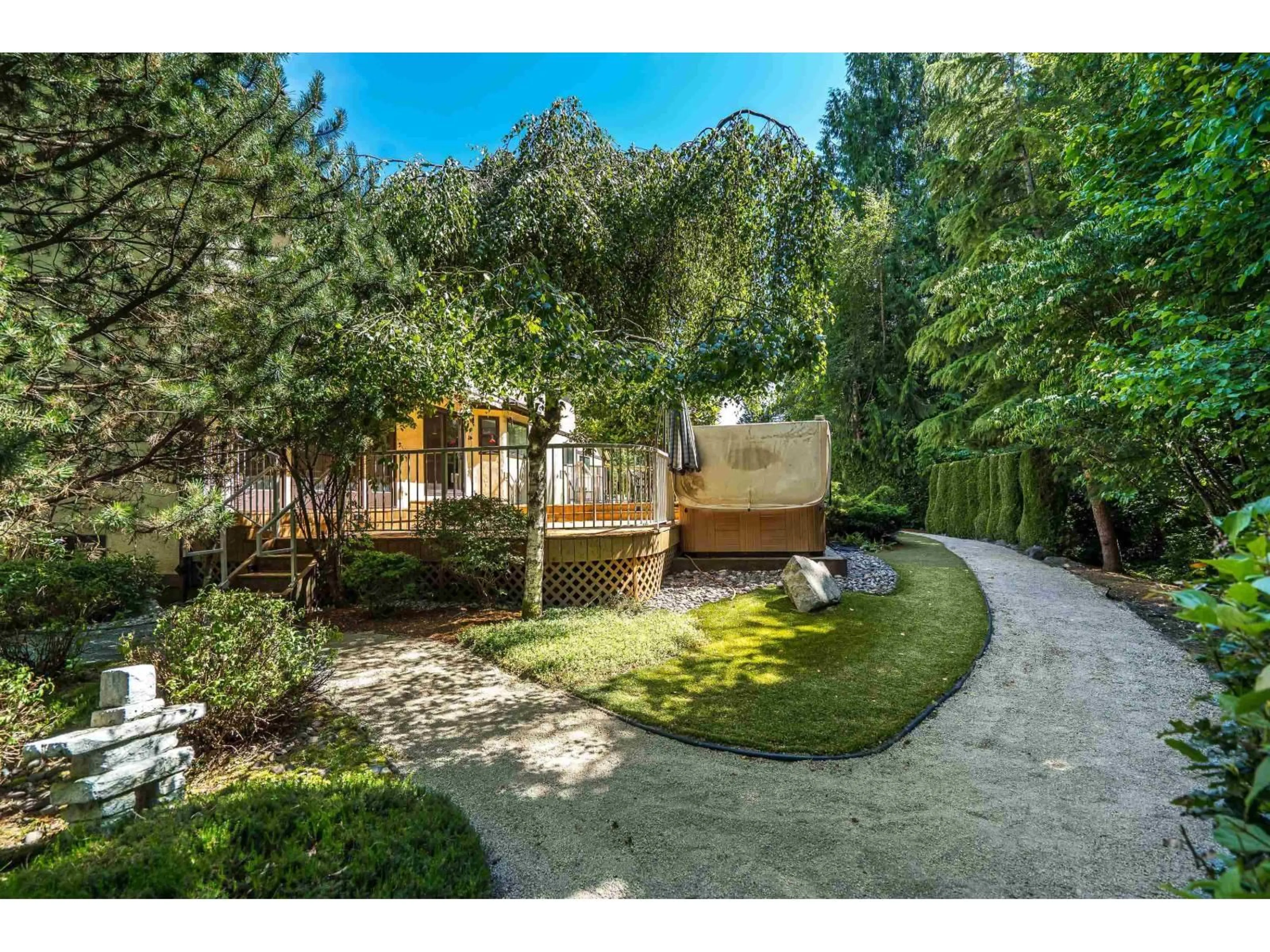 A pic from outside/outdoor area/front of a property/back of a property/a pic from drone, forest/trees view for 8675 222A STREET, Langley British Columbia V1M3S8