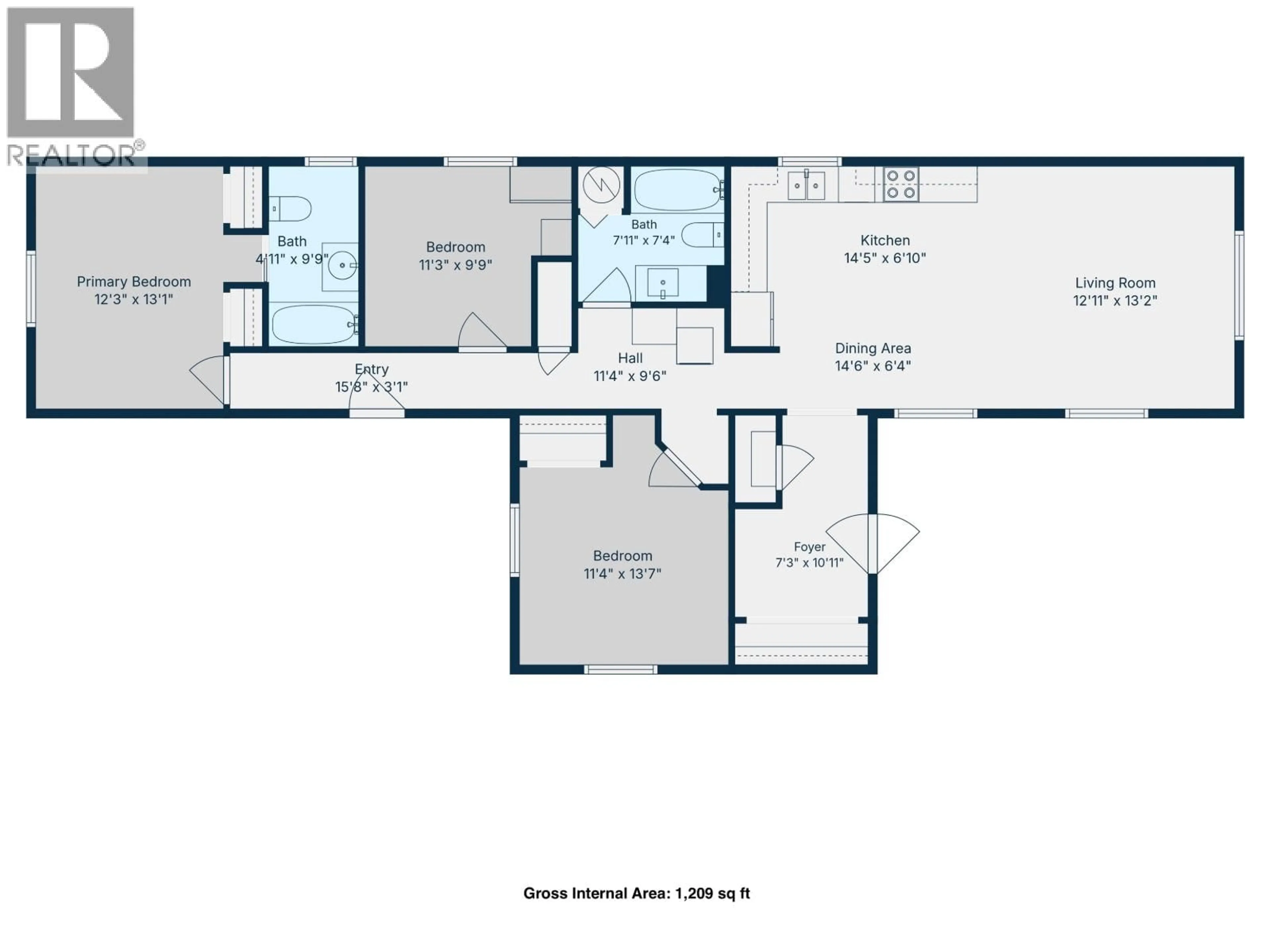 Floor plan for 6419 NORTH PINE ROAD, Fort St. John British Columbia V0C2A0