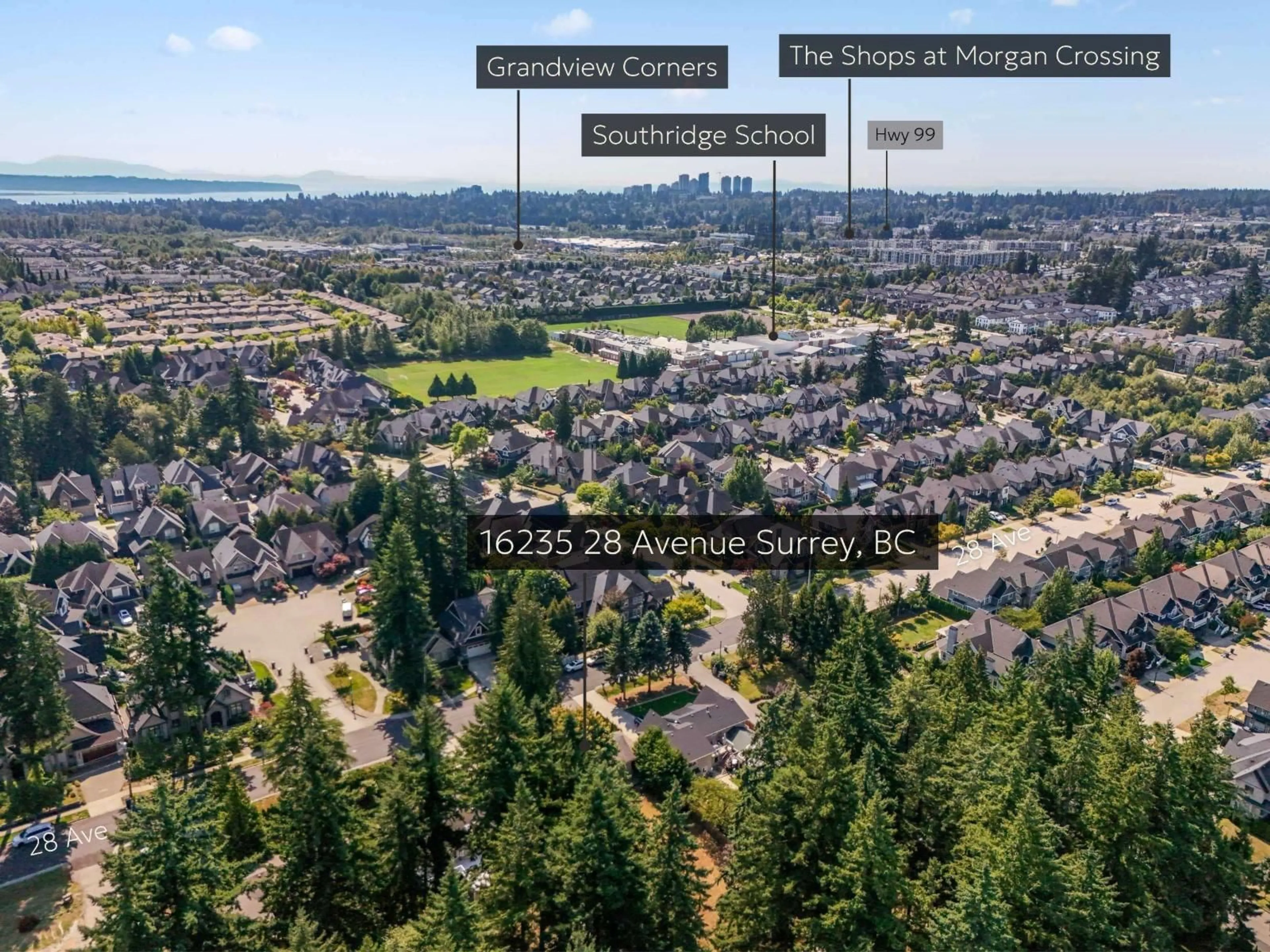 A pic from outside/outdoor area/front of a property/back of a property/a pic from drone, unknown for 16235 28 AVE, Surrey British Columbia V3Z0E4
