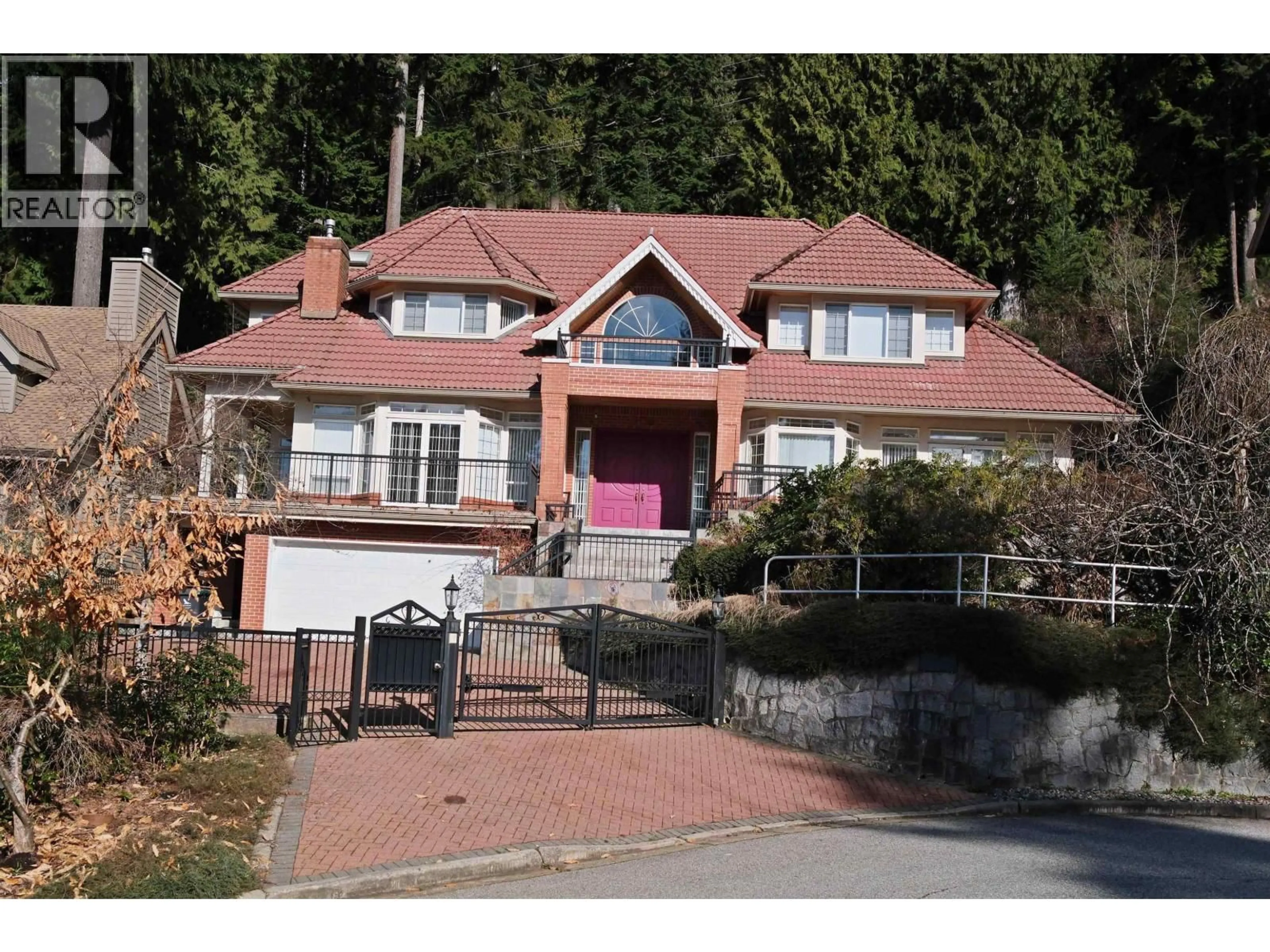 Home with brick exterior material, street for 4989 CHALET PLACE, North Vancouver British Columbia V7R4X4