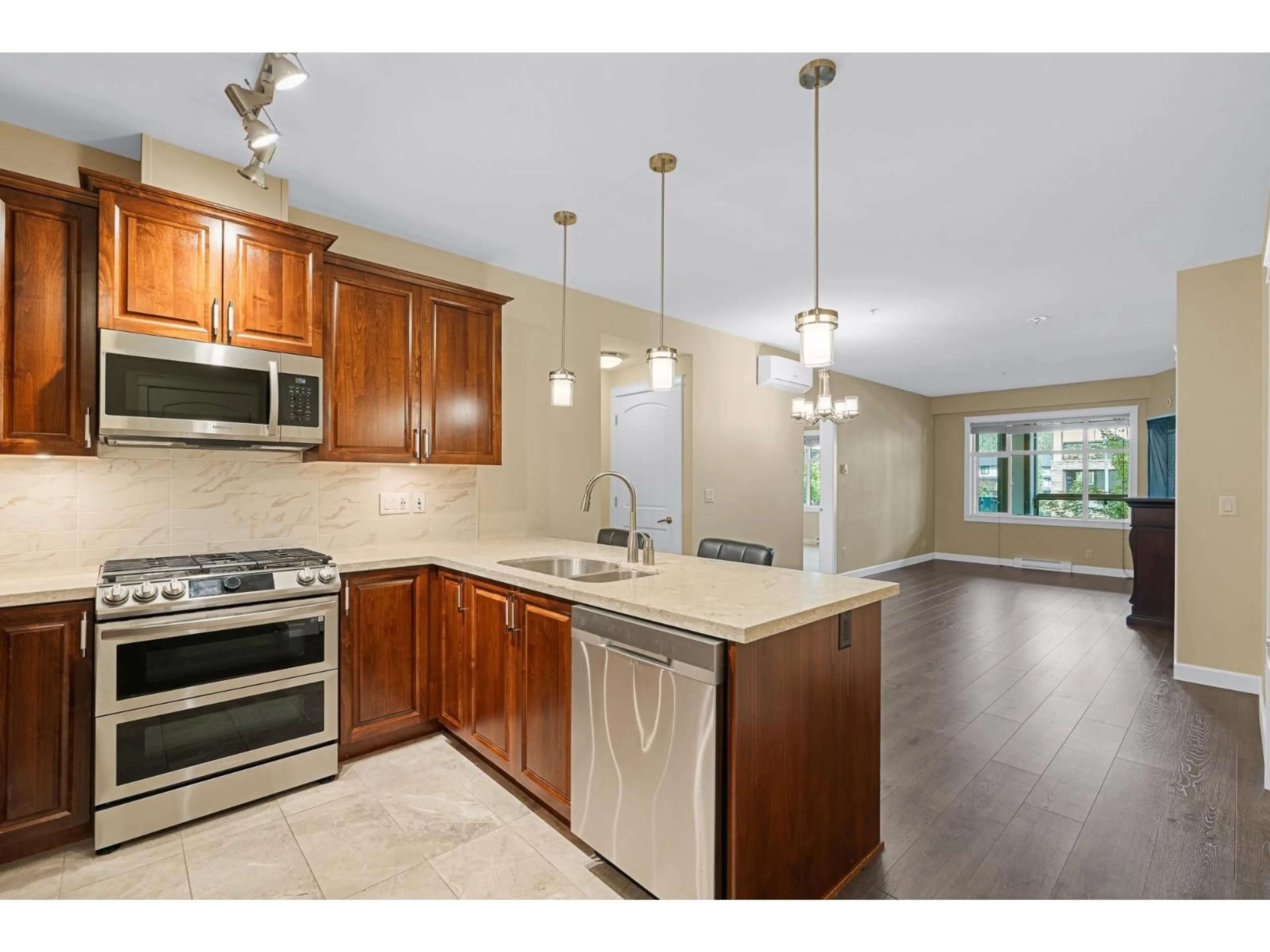 Open concept kitchen, unknown for 302 - 8561 203A STREET, Langley British Columbia V2Y3R1