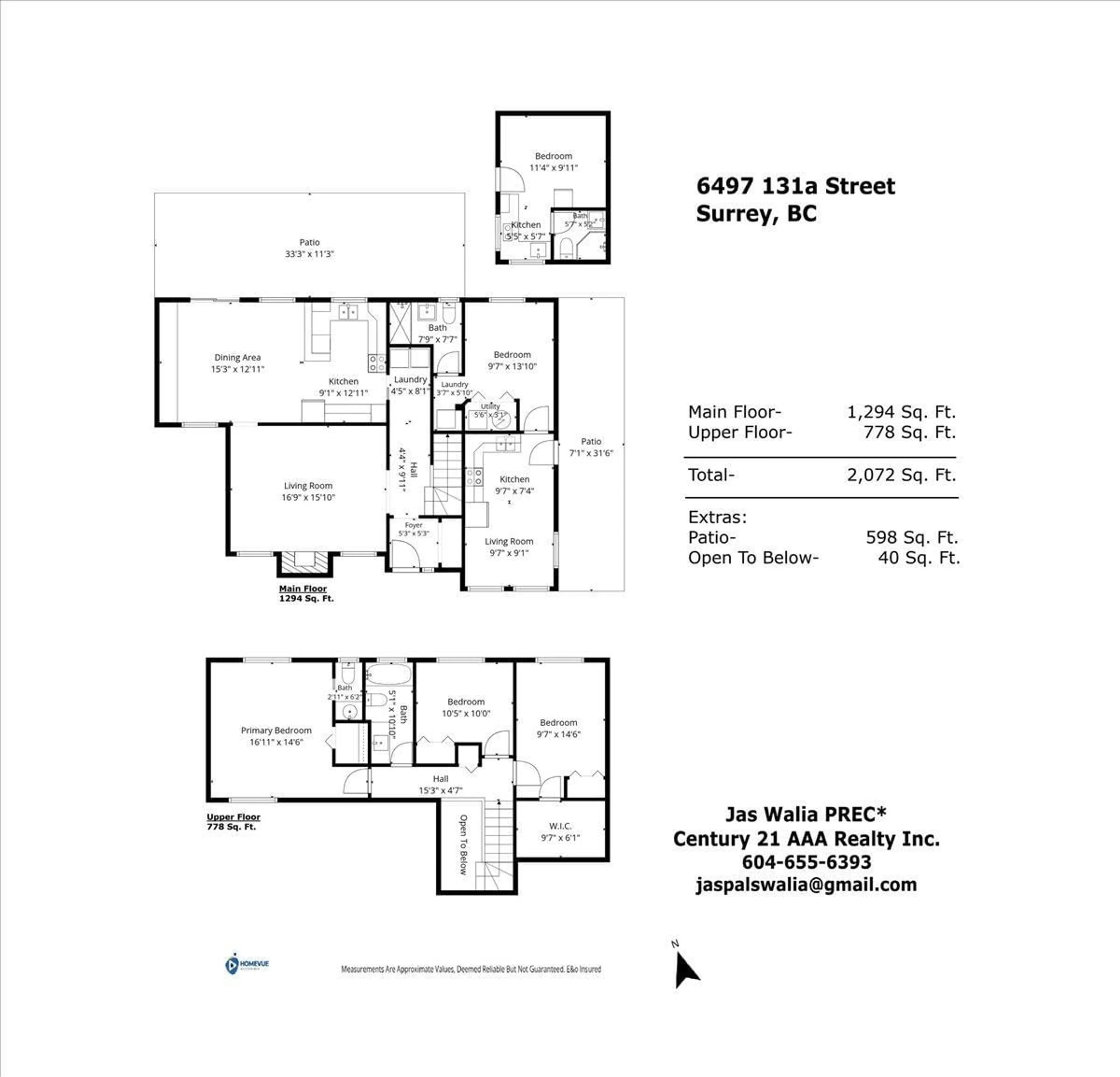 Floor plan for 6497 131A STREET, Surrey British Columbia V3W7P4