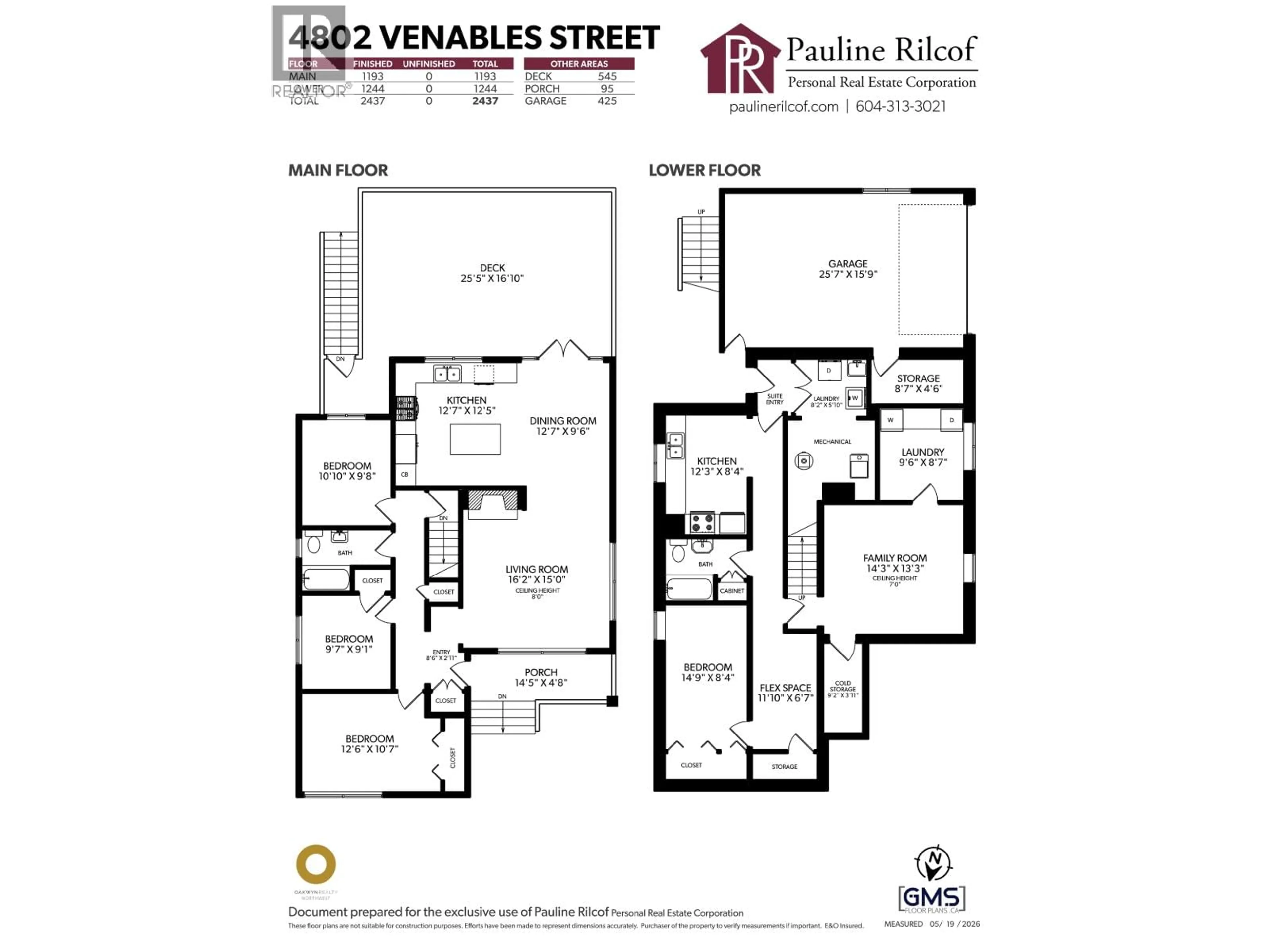 Floor plan for 4802 VENABLES STREET, Burnaby British Columbia V5C3A8