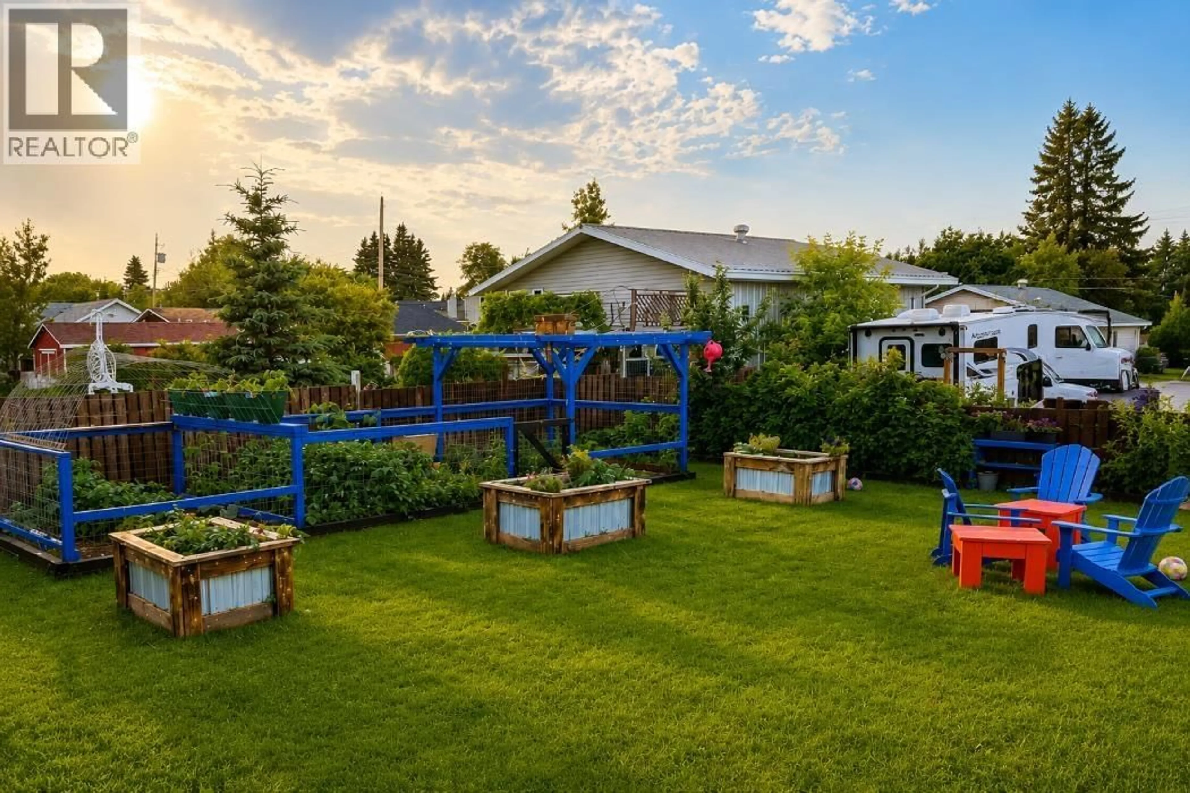 Patio, mountain view for 8216 96 AVENUE, Fort St. John British Columbia V1J1J8