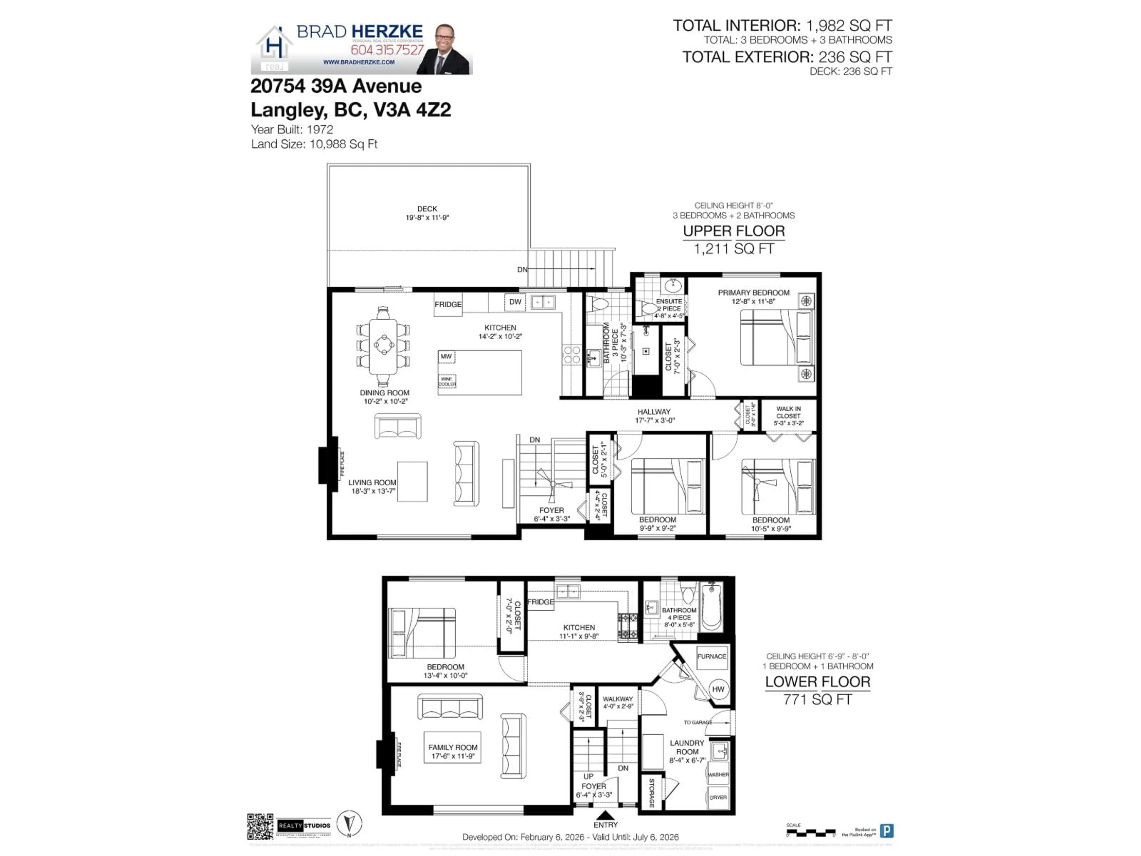 Floor plan for 20754 39A AVENUE, Langley British Columbia V3A4Z2