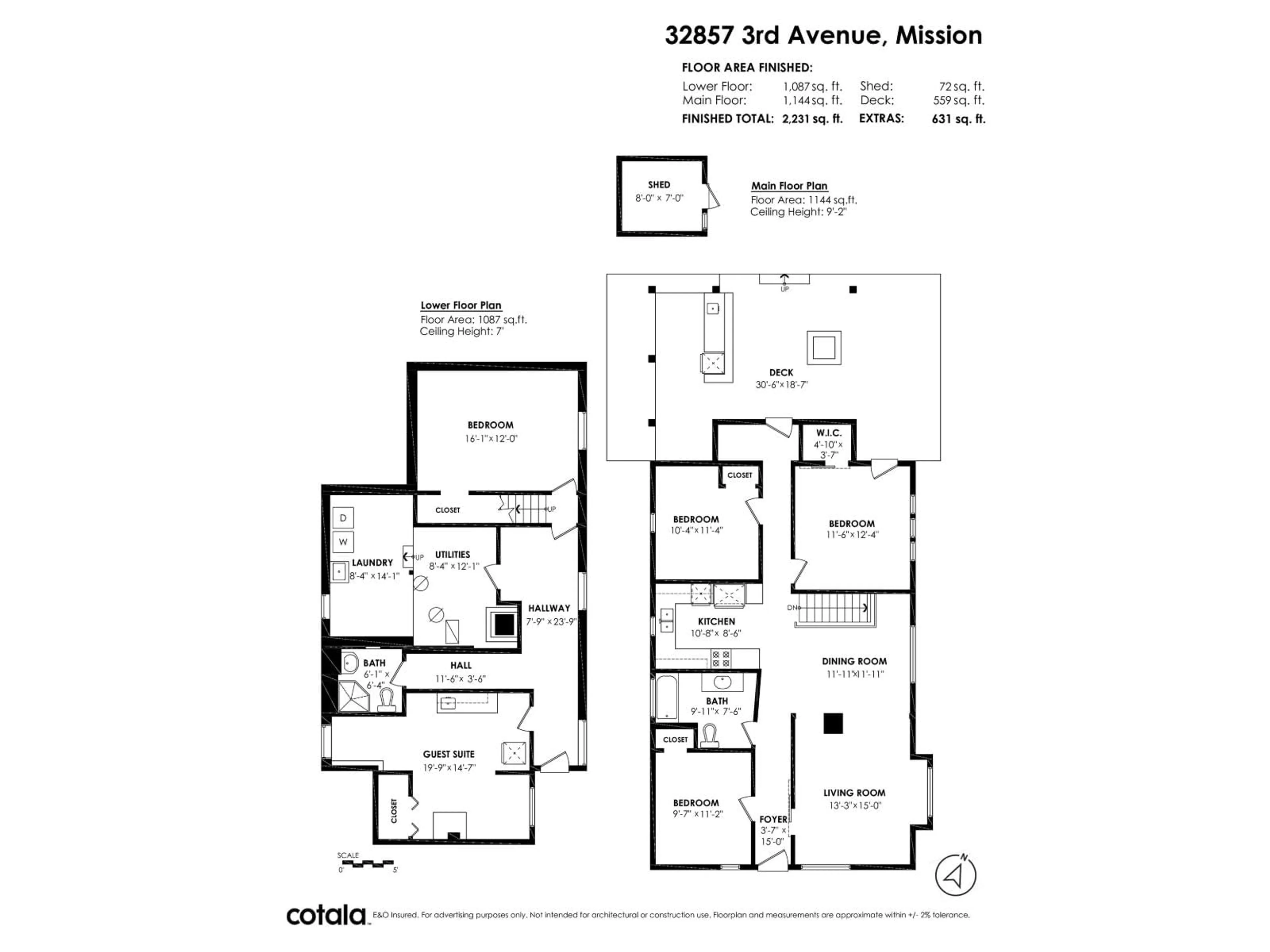 Floor plan for 32857 3RD AVENUE, Mission British Columbia V2V1M9