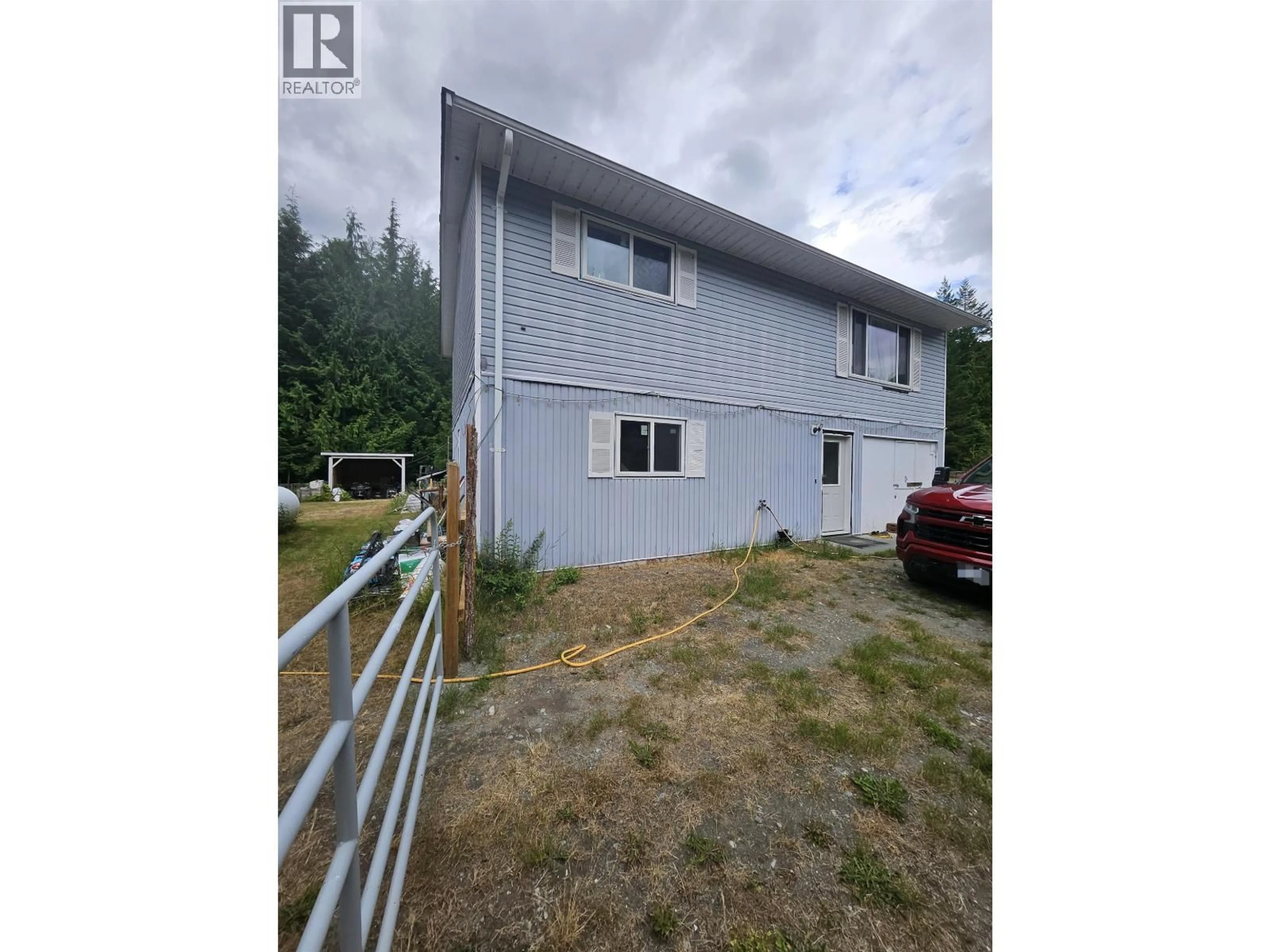 A pic from outside/outdoor area/front of a property/back of a property/a pic from drone, building for 2316 MACKENZIE HIGHWAY, Hagensborg British Columbia V0T1H0