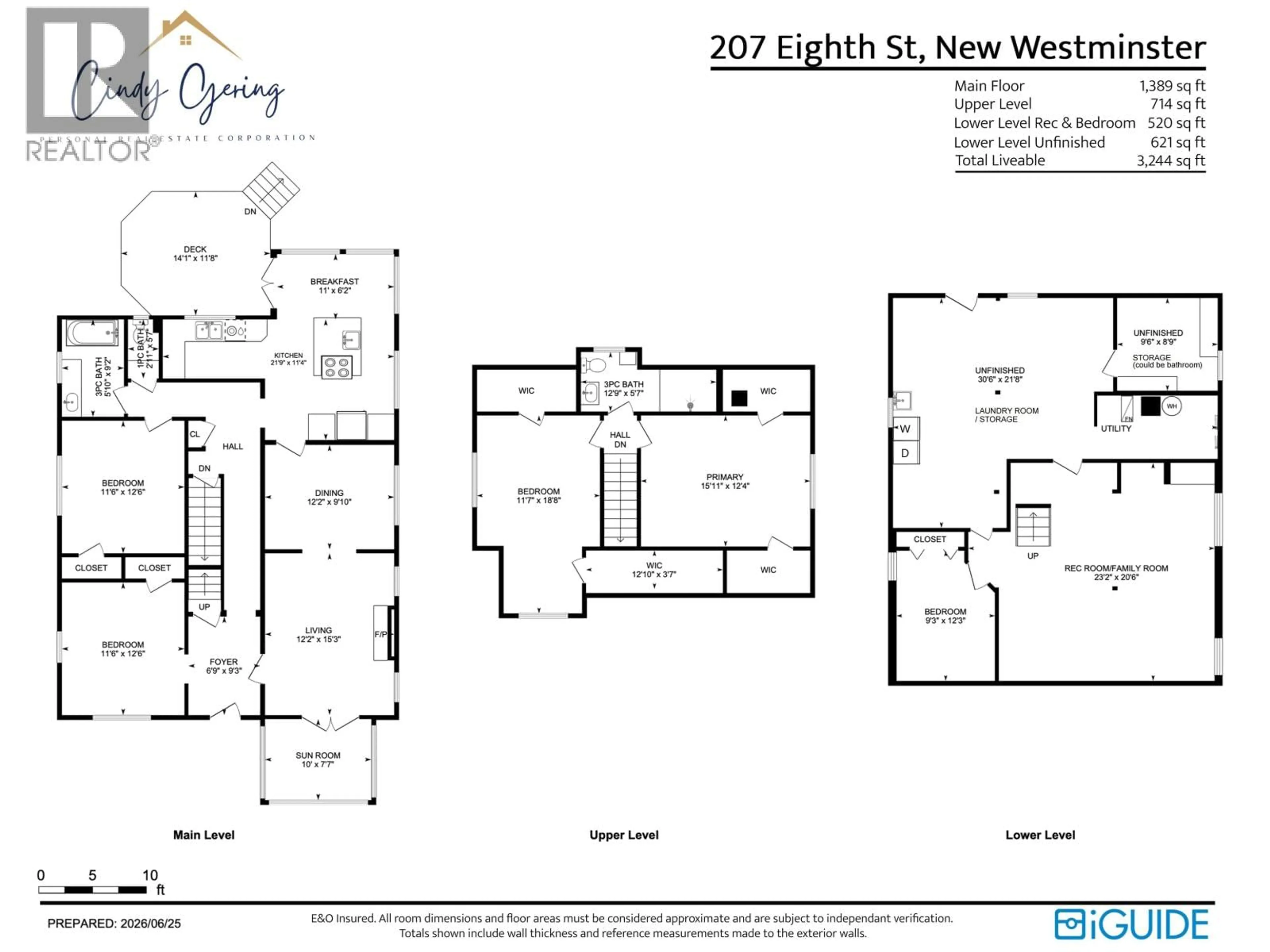 Floor plan for 207 EIGHTH STREET, New Westminster British Columbia V3M3P8