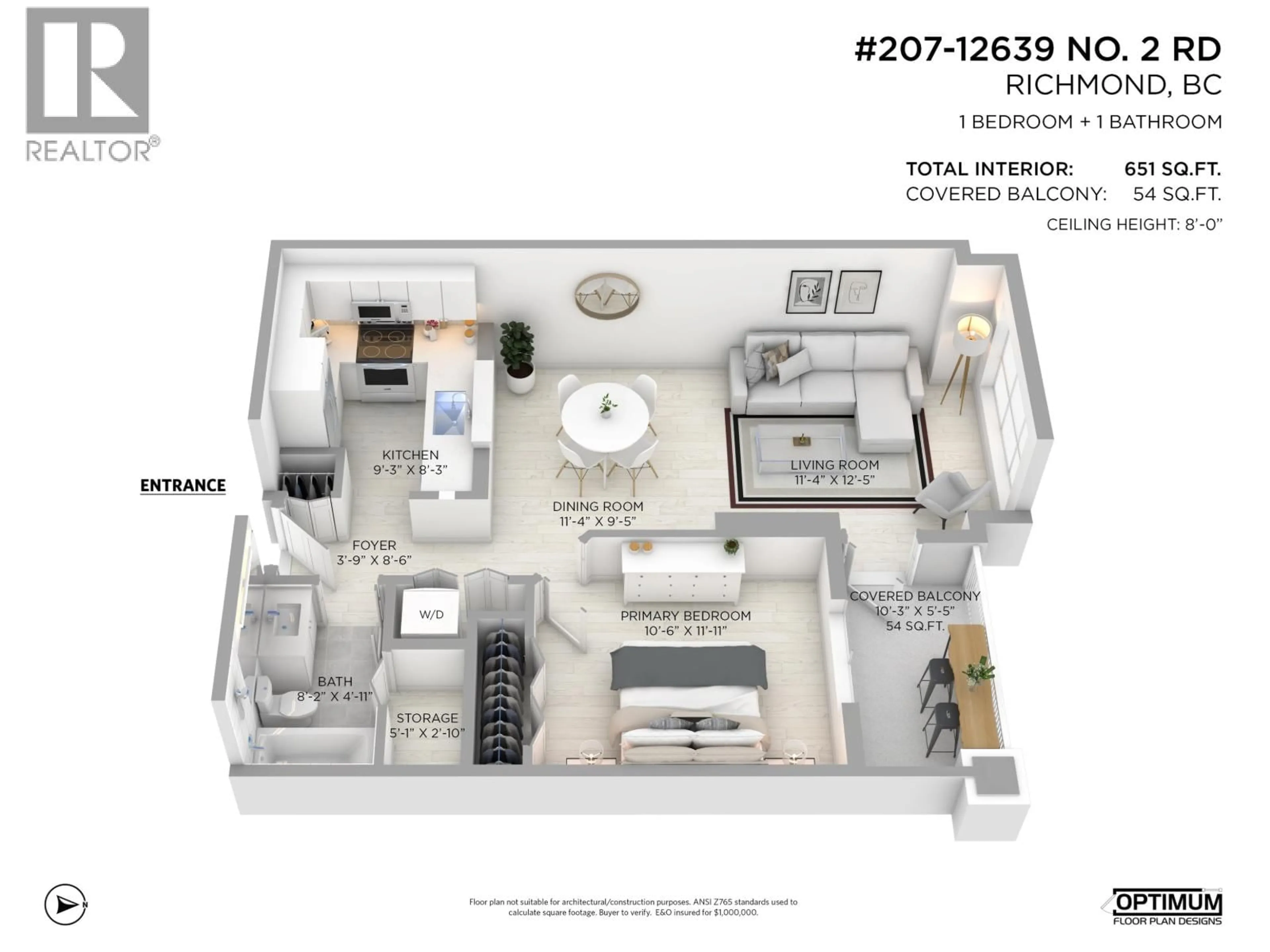 Floor plan for 207 - 12639 NO. 2 ROAD, Richmond British Columbia V7E6N6