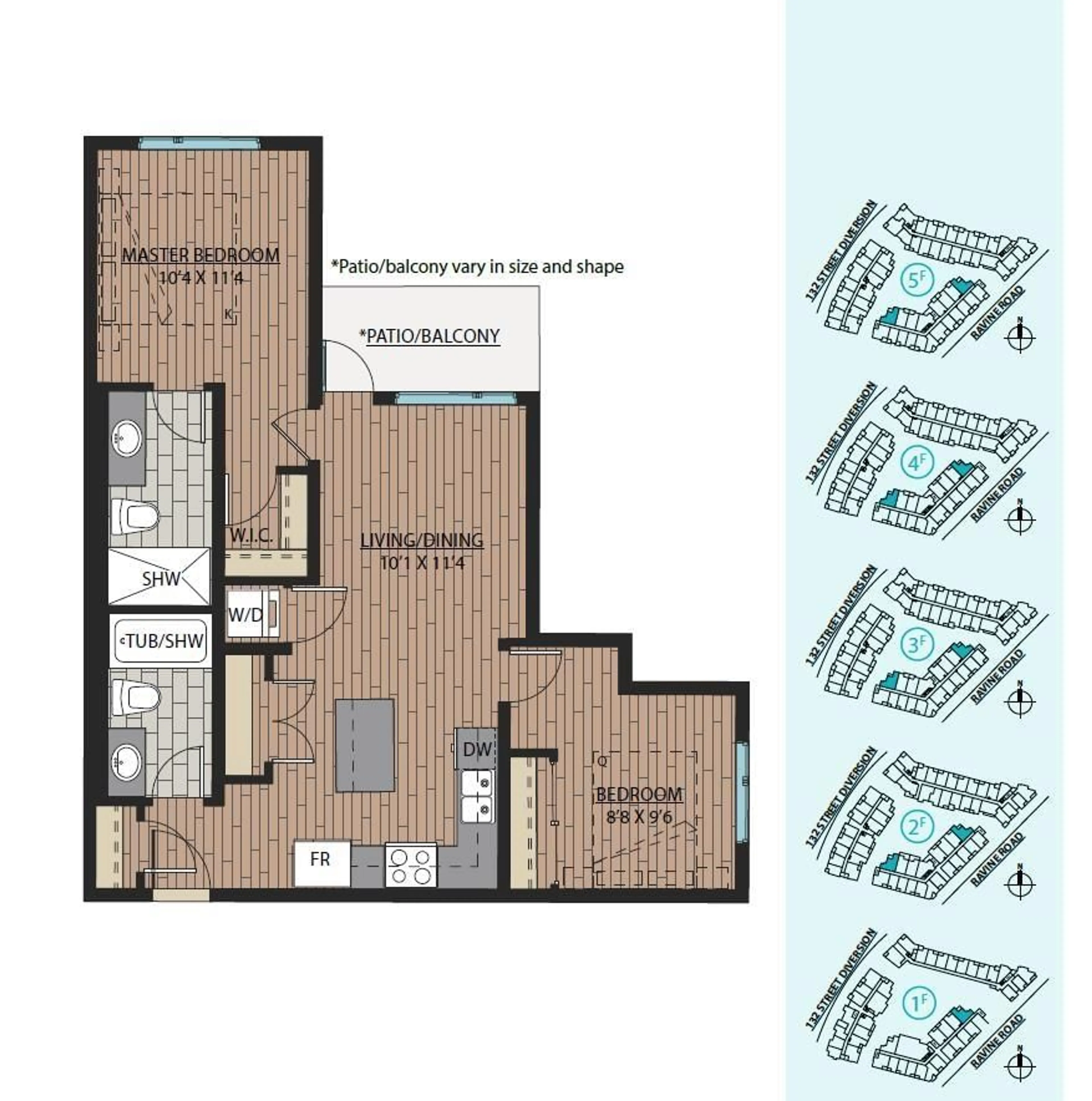 Floor plan for 115 - 11035 RAVINE ROAD, Surrey British Columbia V3T3X5
