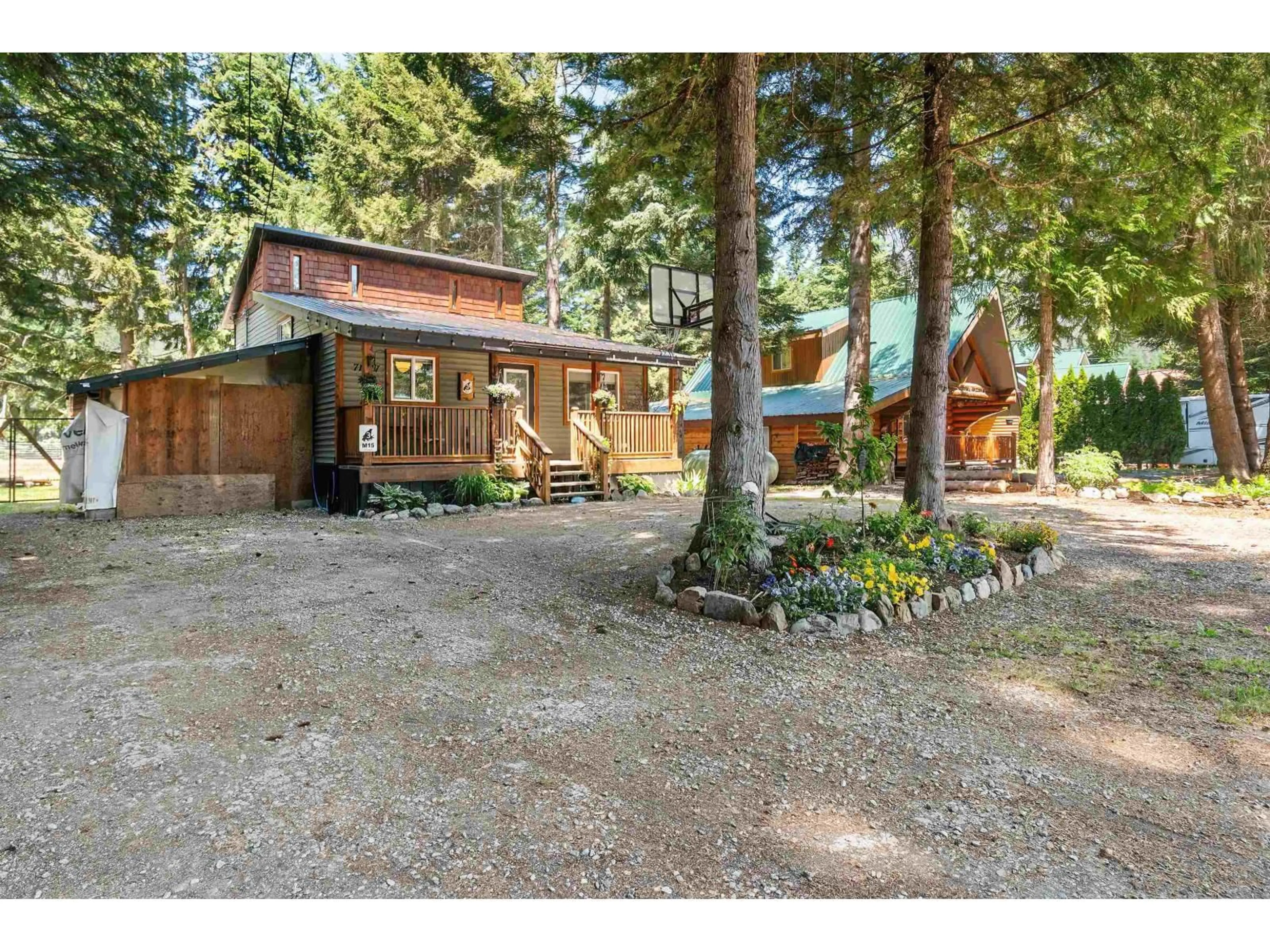 A pic from outside/outdoor area/front of a property/back of a property/a pic from drone, forest/trees view for 71777 MEADOW ROAD, Hope British Columbia V0X1L5