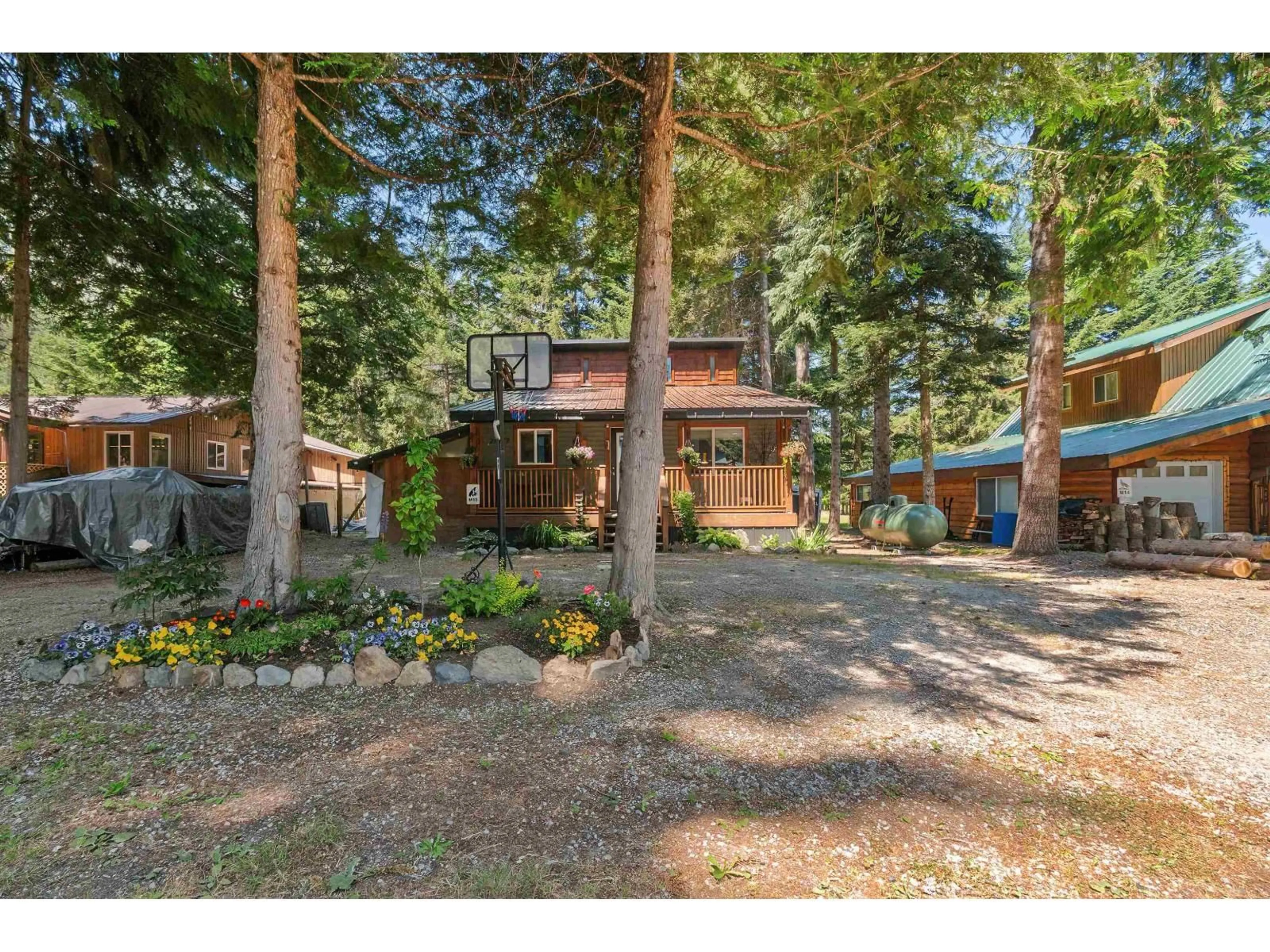 A pic from outside/outdoor area/front of a property/back of a property/a pic from drone, forest/trees view for 71777 MEADOW ROAD, Hope British Columbia V0X1L5