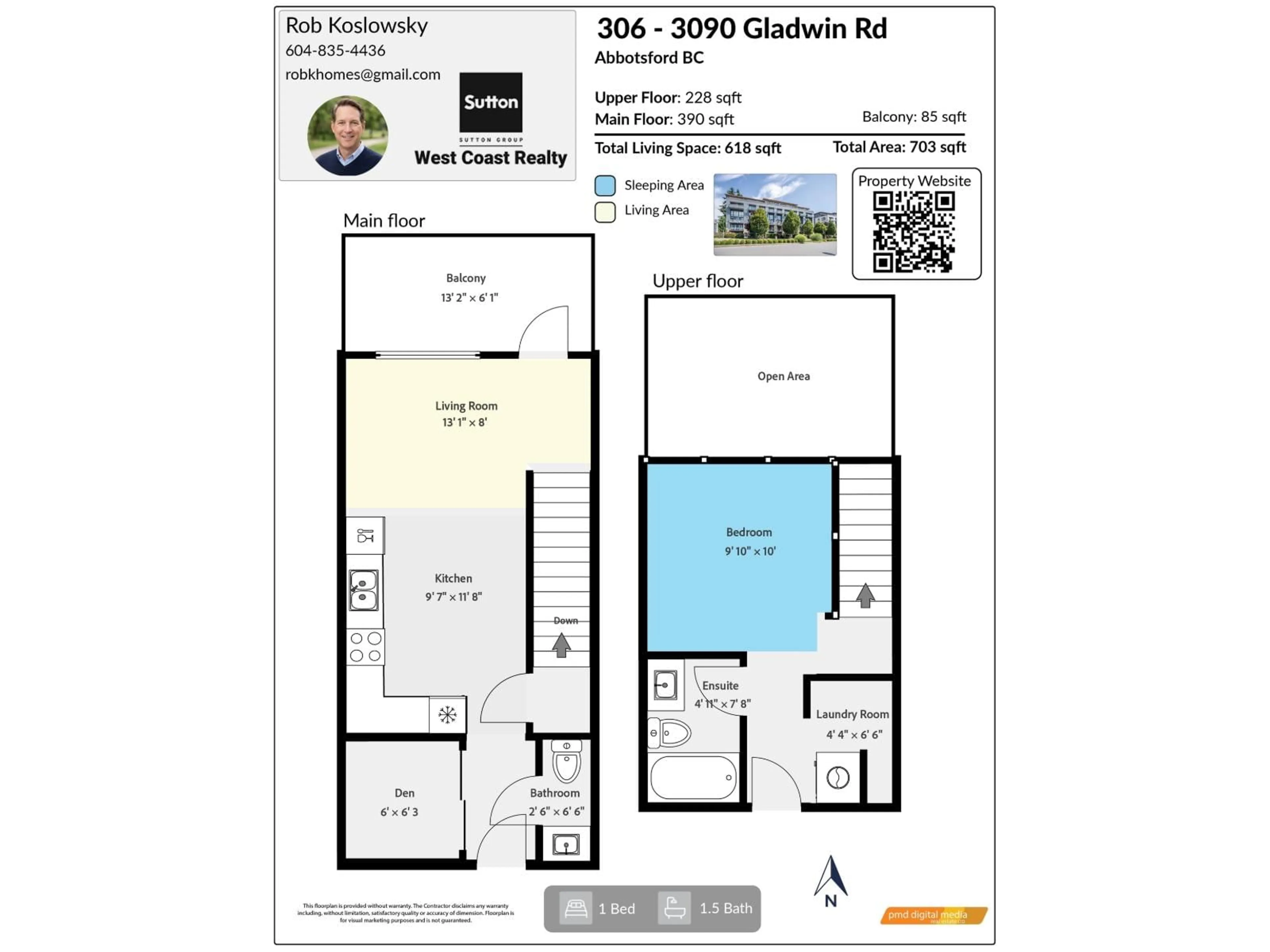 Floor plan for 306 - 3090 GLADWIN ROAD, Abbotsford British Columbia V2T0G2