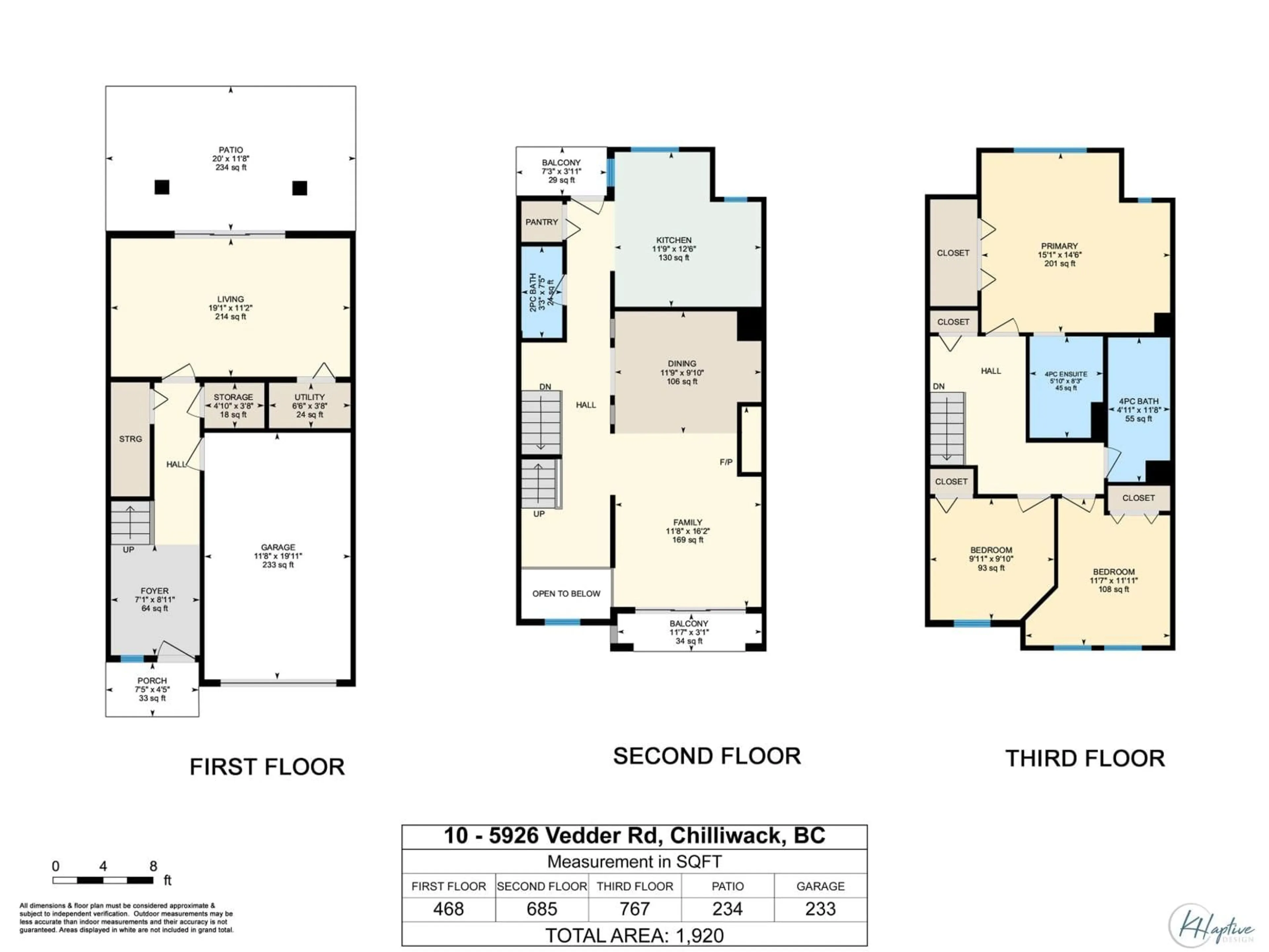 Floor plan for 10 - 5926 VEDDER ROAD, Chilliwack British Columbia V2R3V8