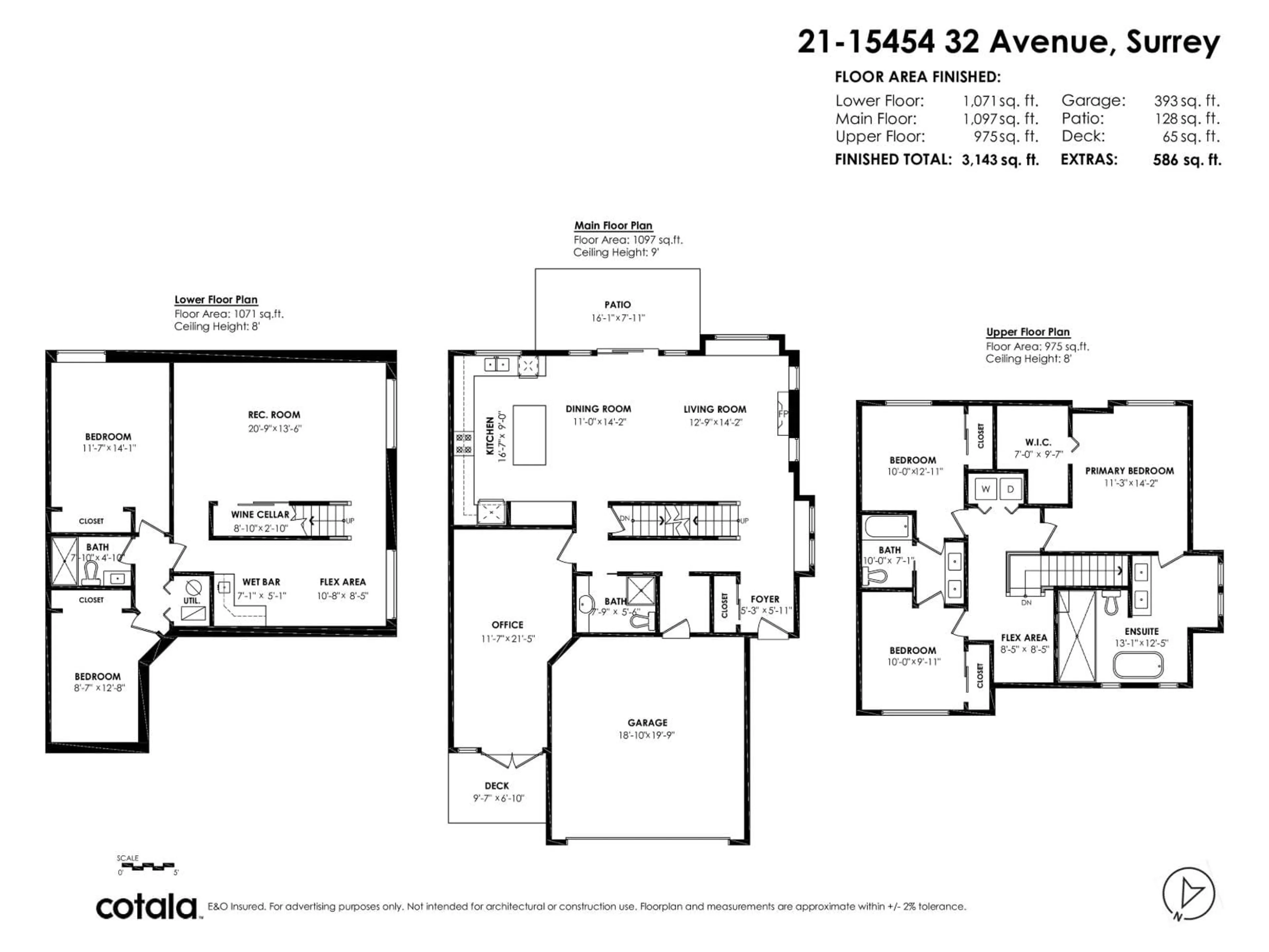 Floor plan for 21 - 15454 32 AVENUE, Surrey British Columbia V3Z2J8