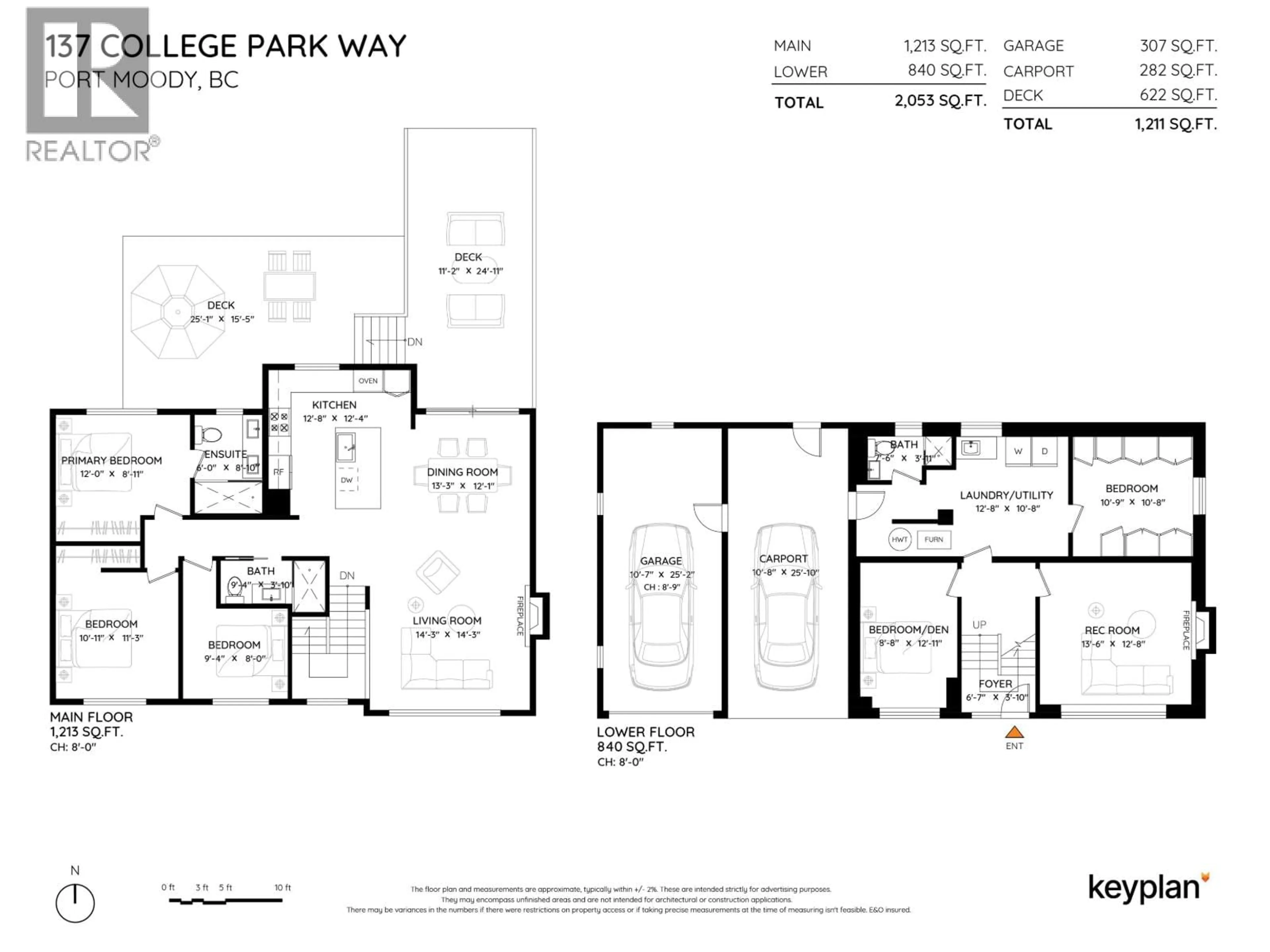 Floor plan for 137 COLLEGE PARK WAY, Port Moody British Columbia V3H1S5