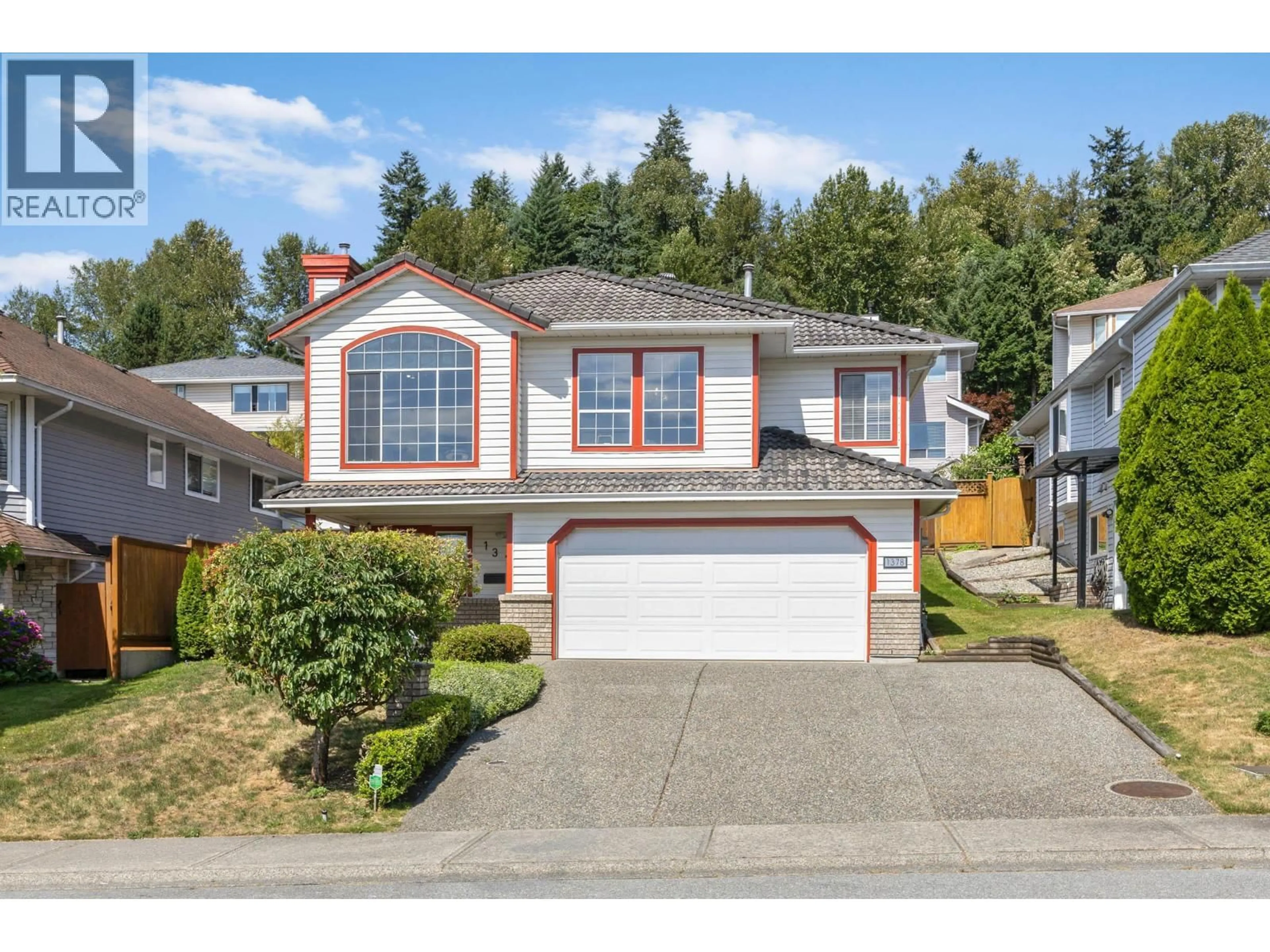 Home with vinyl exterior material, street for 1378 KENNEY STREET, Coquitlam British Columbia V3E2R1