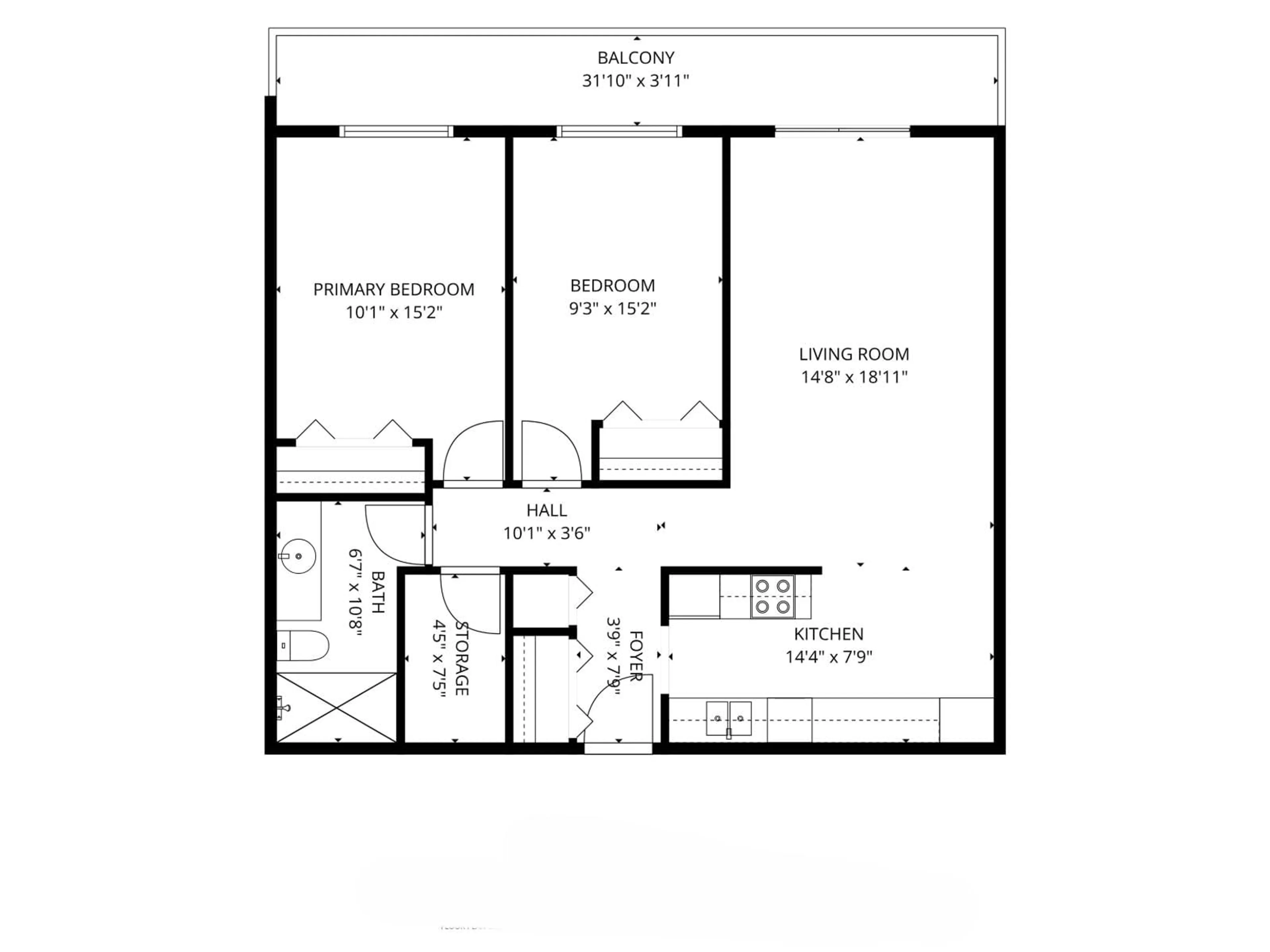 Floor plan for 202 - 9175 MARY STREET, Chilliwack British Columbia V2P4H7
