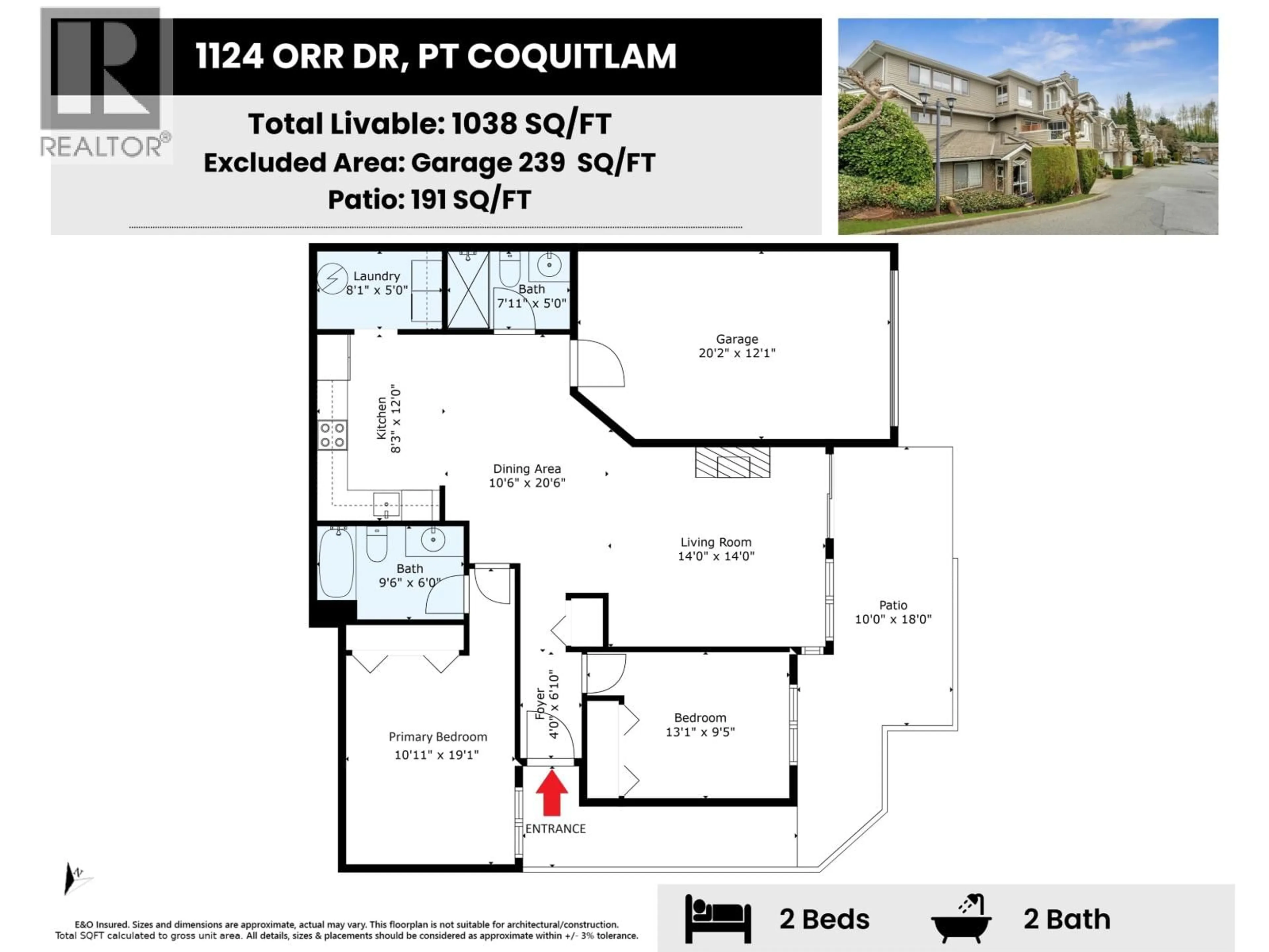 Floor plan for 1124 ORR DRIVE, Port Coquitlam British Columbia V3C6H2