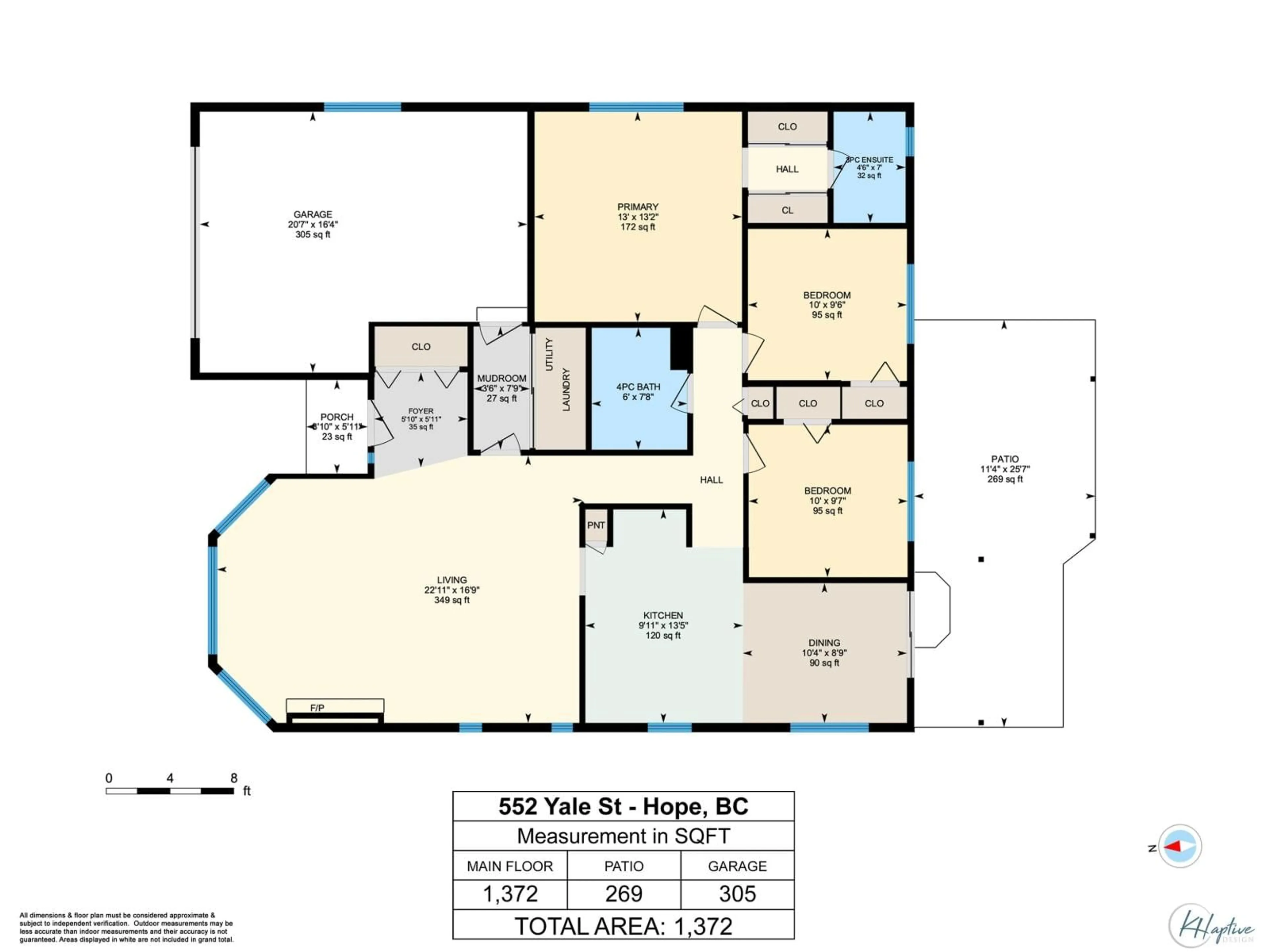 Floor plan for 552 YALE STREET, Hope British Columbia V0X1L0