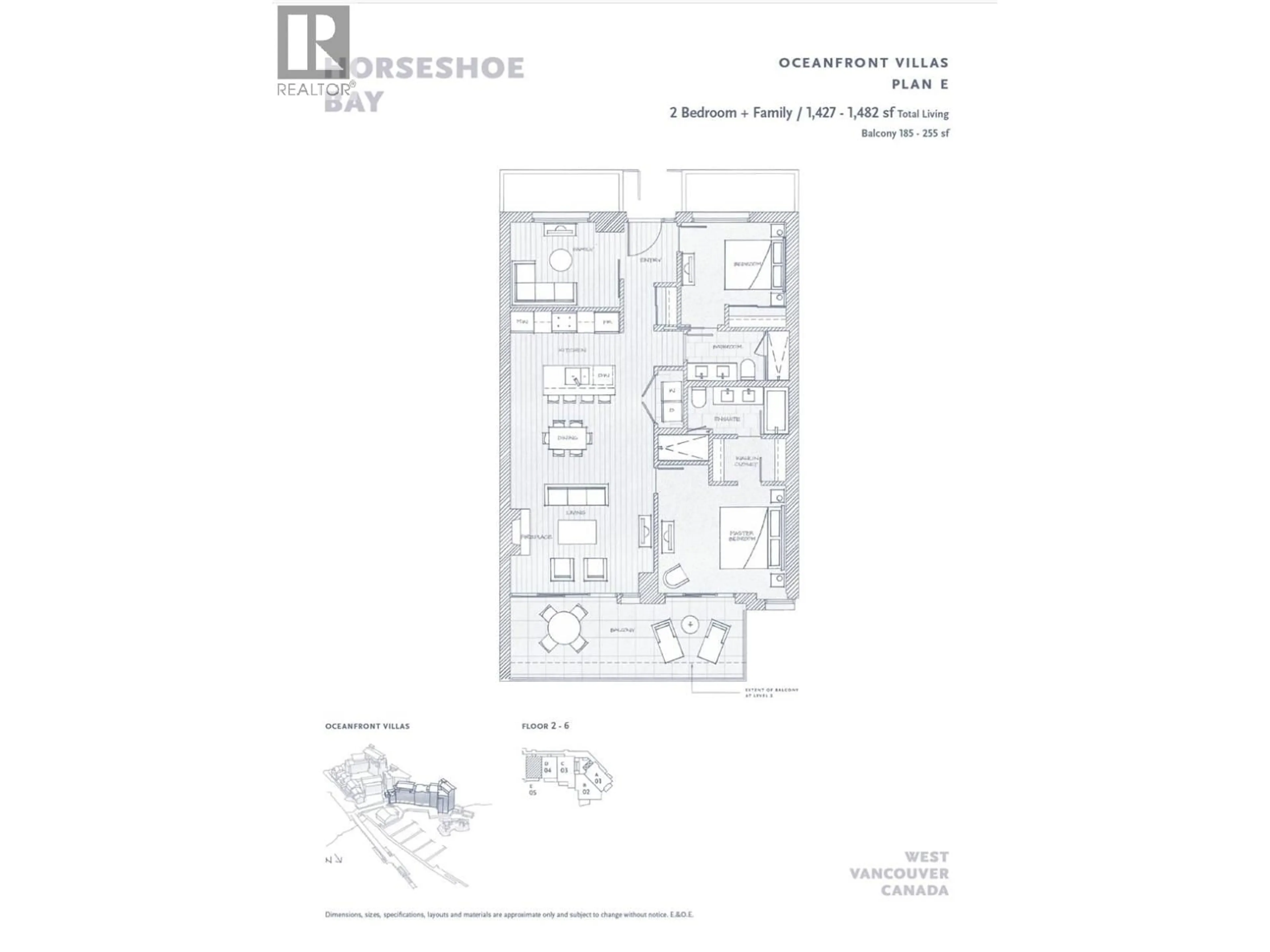 Floor plan for 305 - 6707 NELSON AVENUE, West Vancouver British Columbia V7W2B2