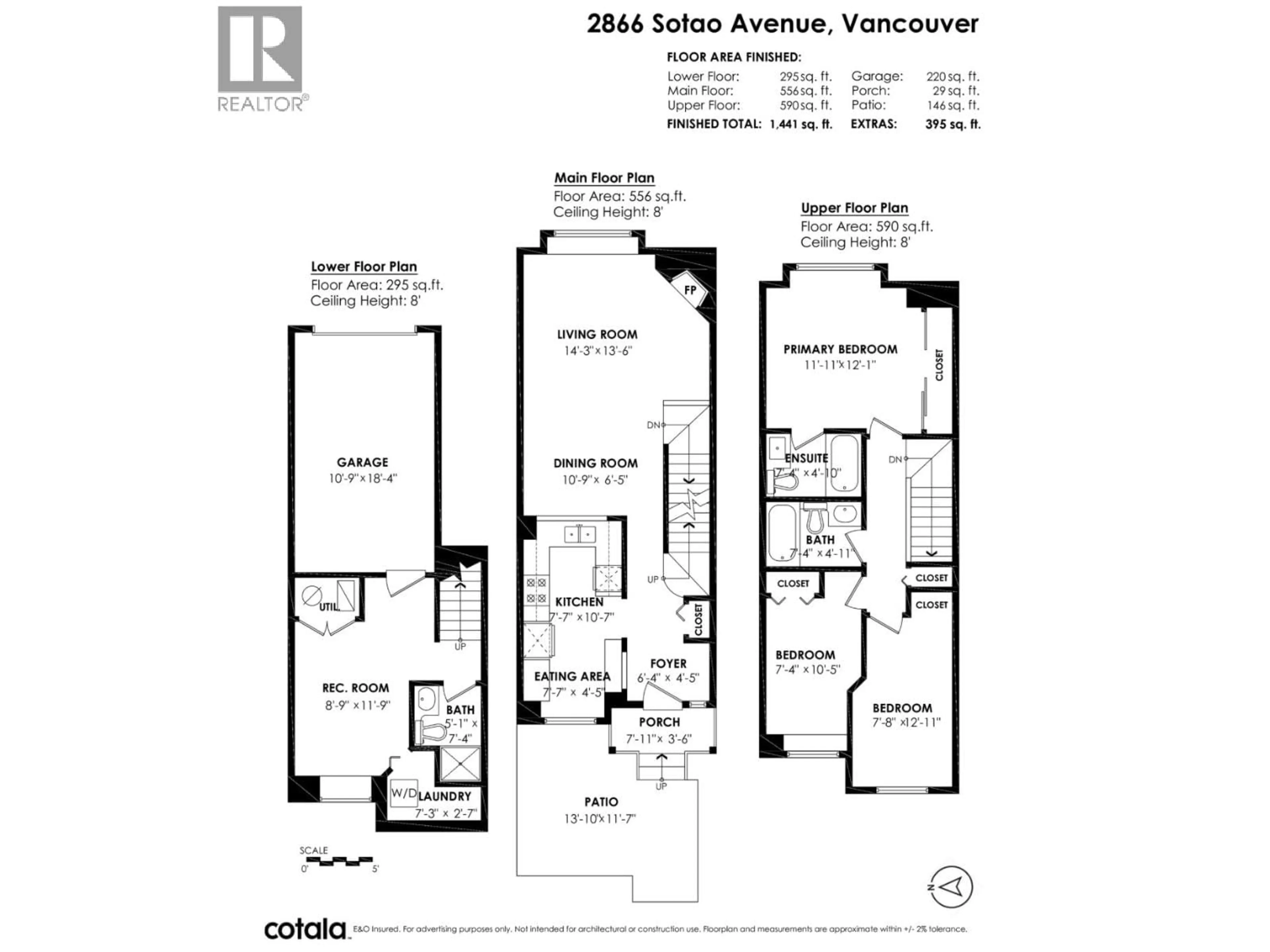 Floor plan for 2866 SOTAO AVENUE, Vancouver British Columbia V5S4V1