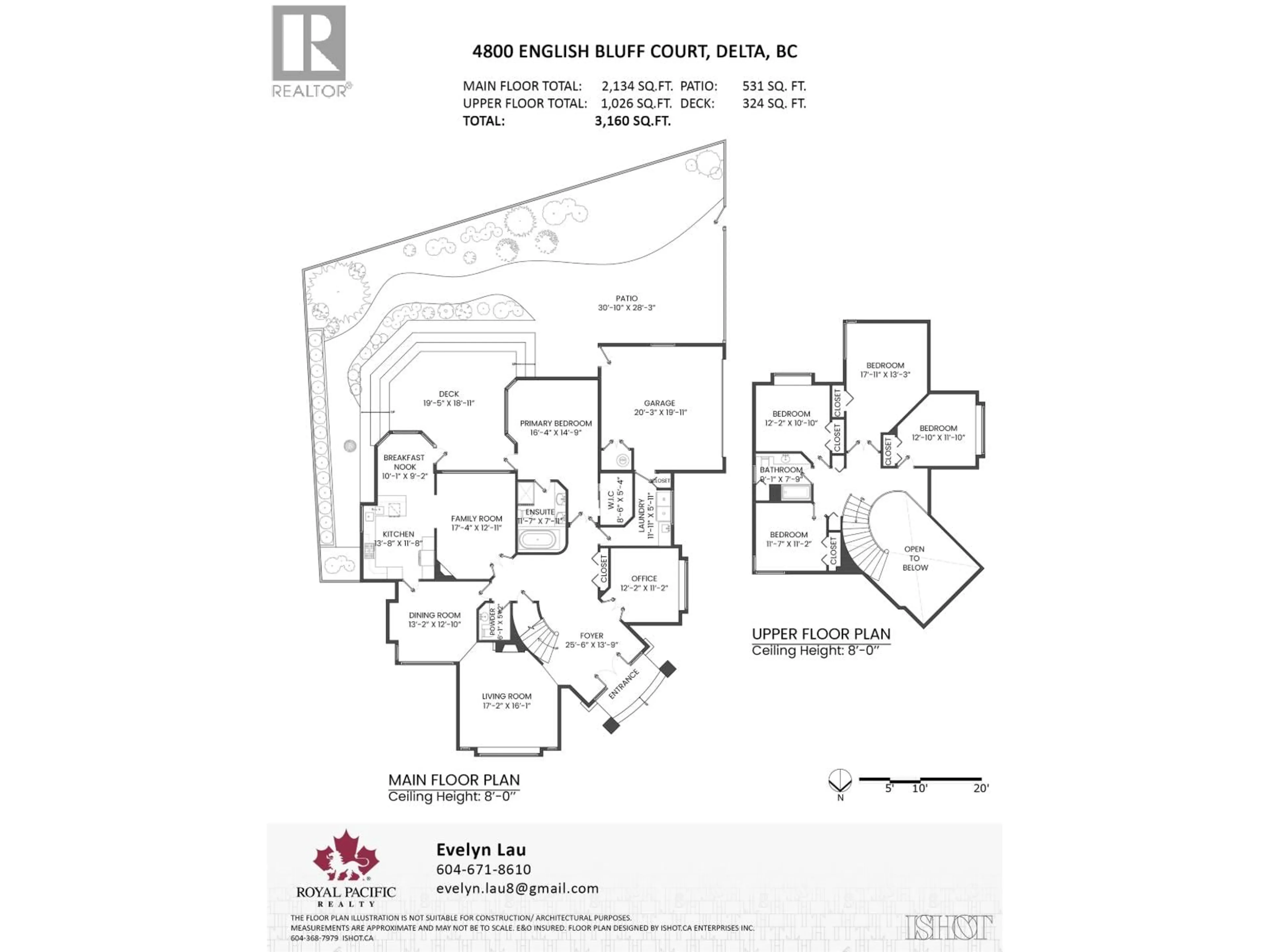 Floor plan for 4800 ENGLISH BLUFF COURT, Delta British Columbia V4M4C5
