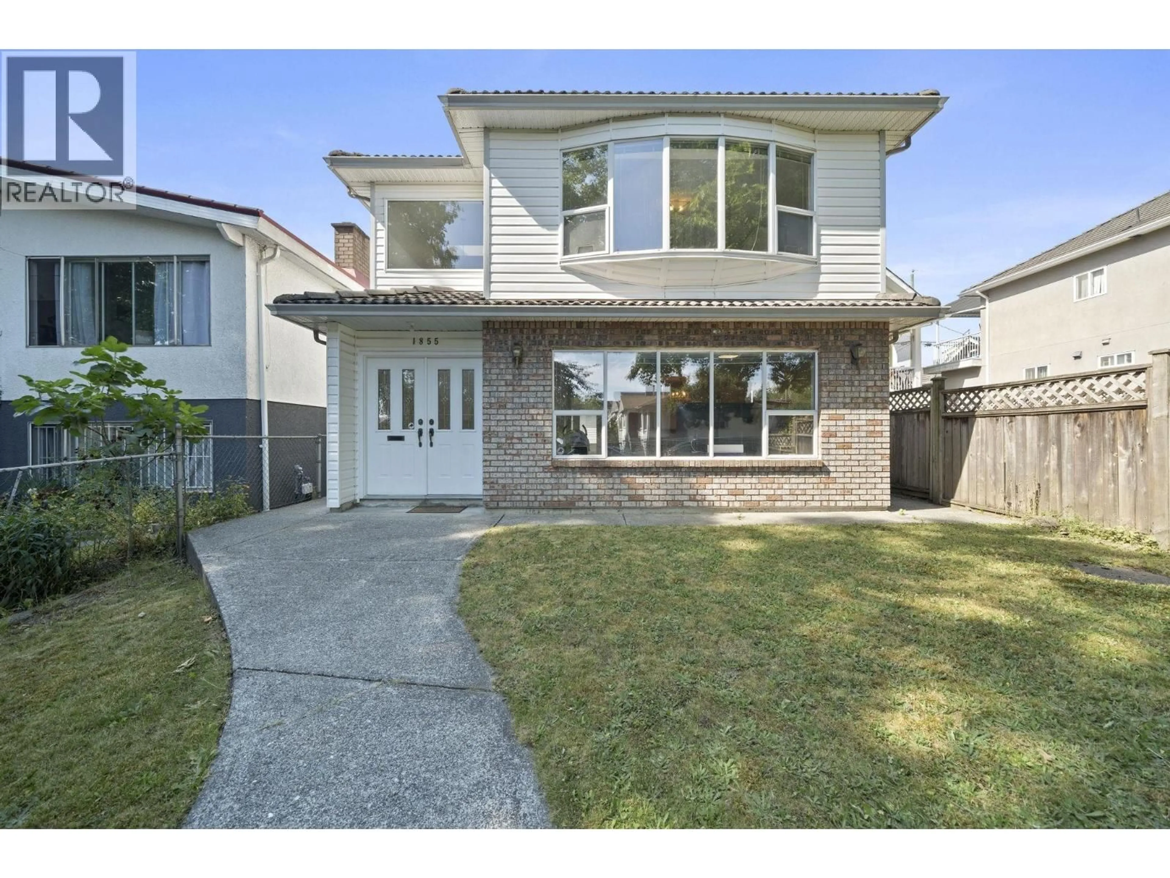 Home with brick exterior material, street for 1855 53RD AVENUE, Vancouver British Columbia V5P1X5