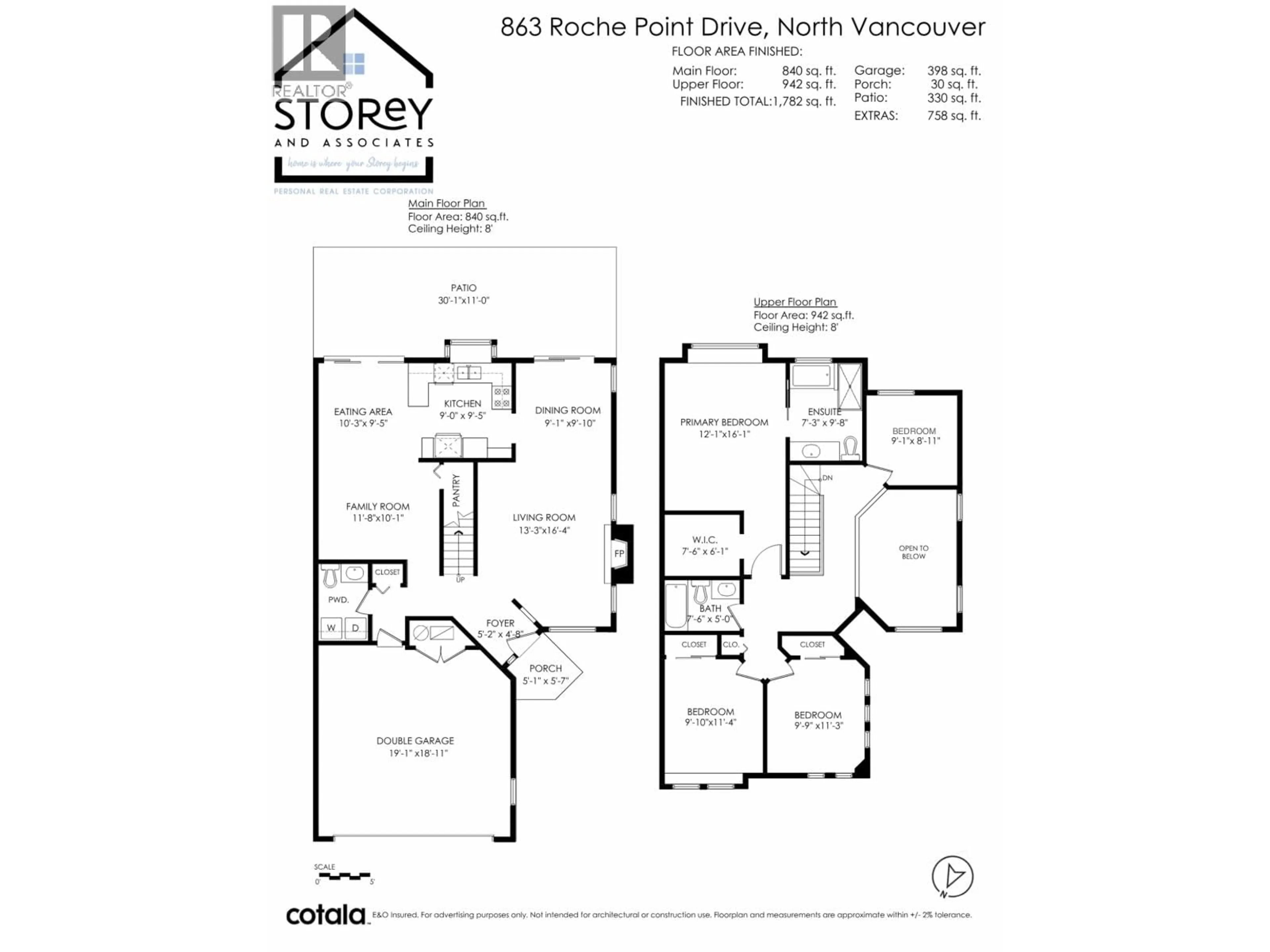 Floor plan for 863 ROCHE POINT DRIVE, North Vancouver British Columbia V7H2W5