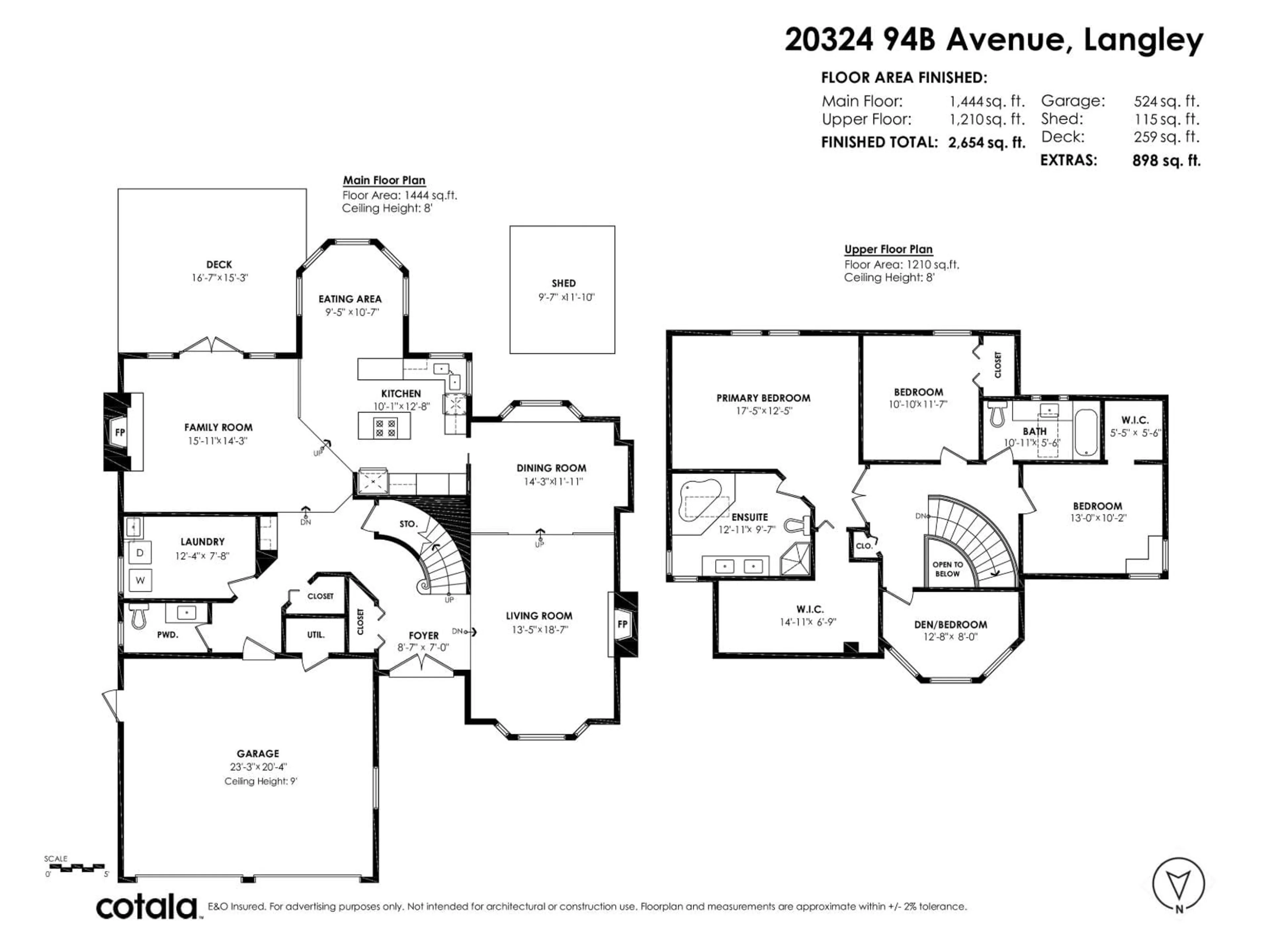 Floor plan for 20324 94B AVENUE, Langley British Columbia V1M1Y8