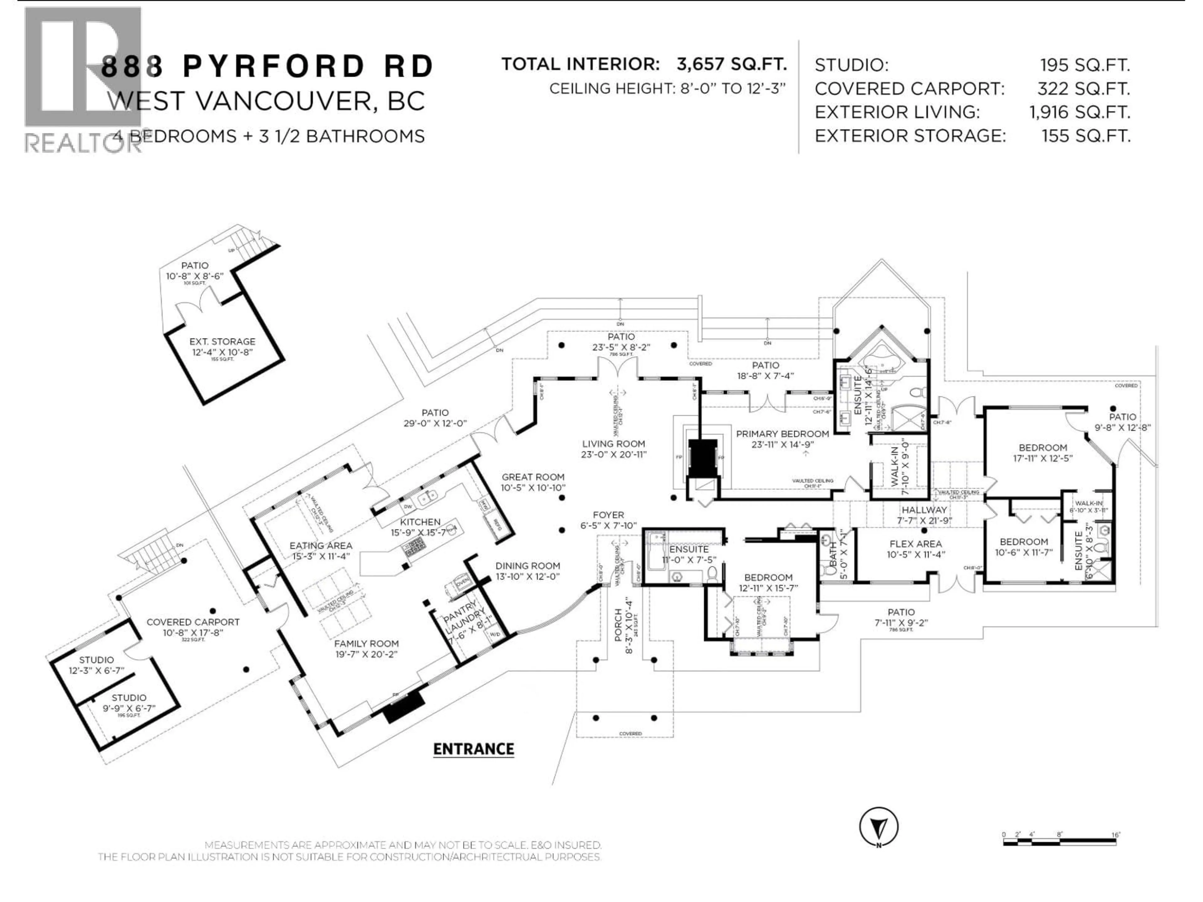 Floor plan for 888 PYRFORD ROAD, West Vancouver British Columbia V7S2A1