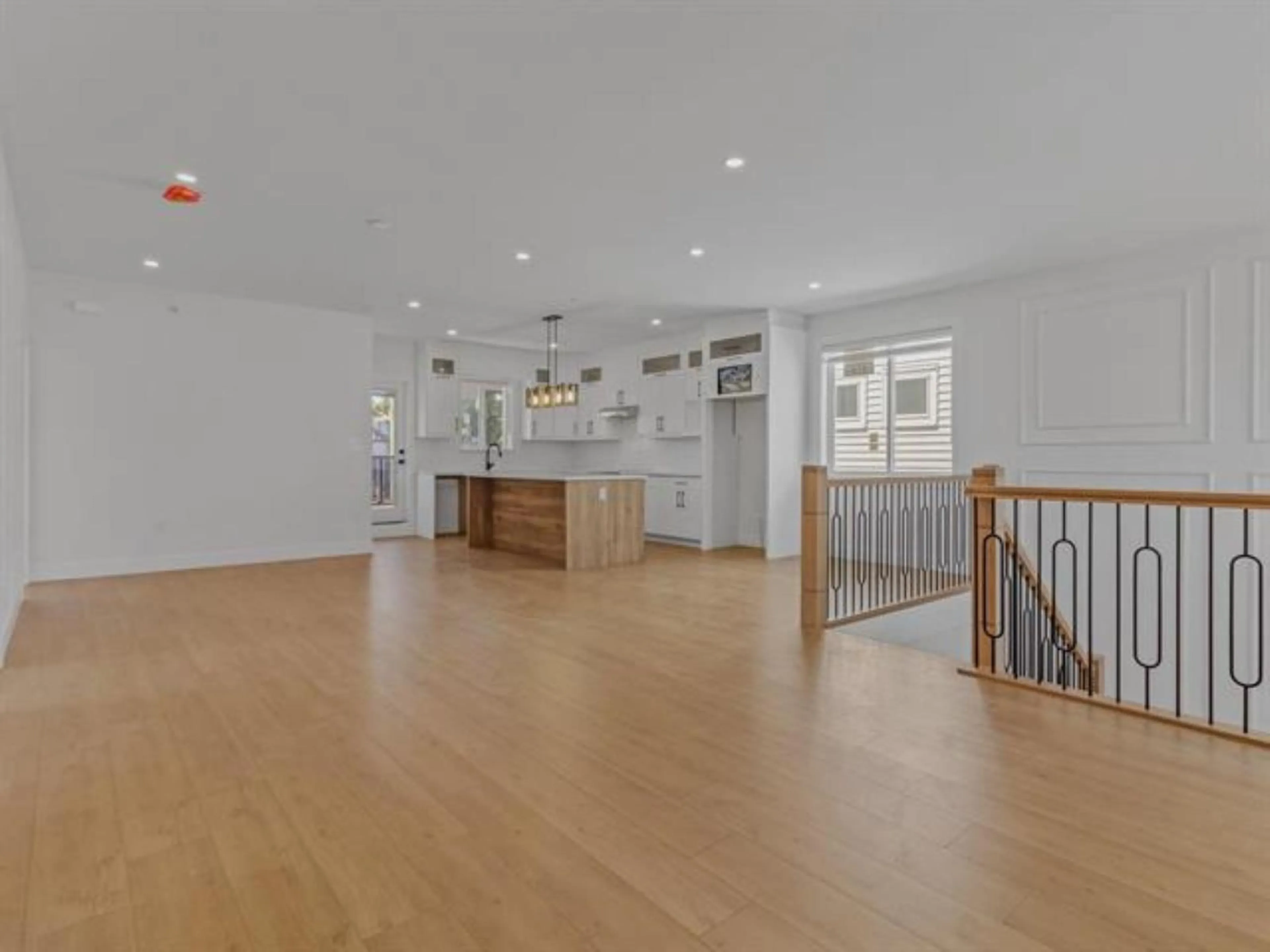 Open concept kitchen, wood/laminate floor for 8544 CEDAR STREET, Mission British Columbia V4S1A1