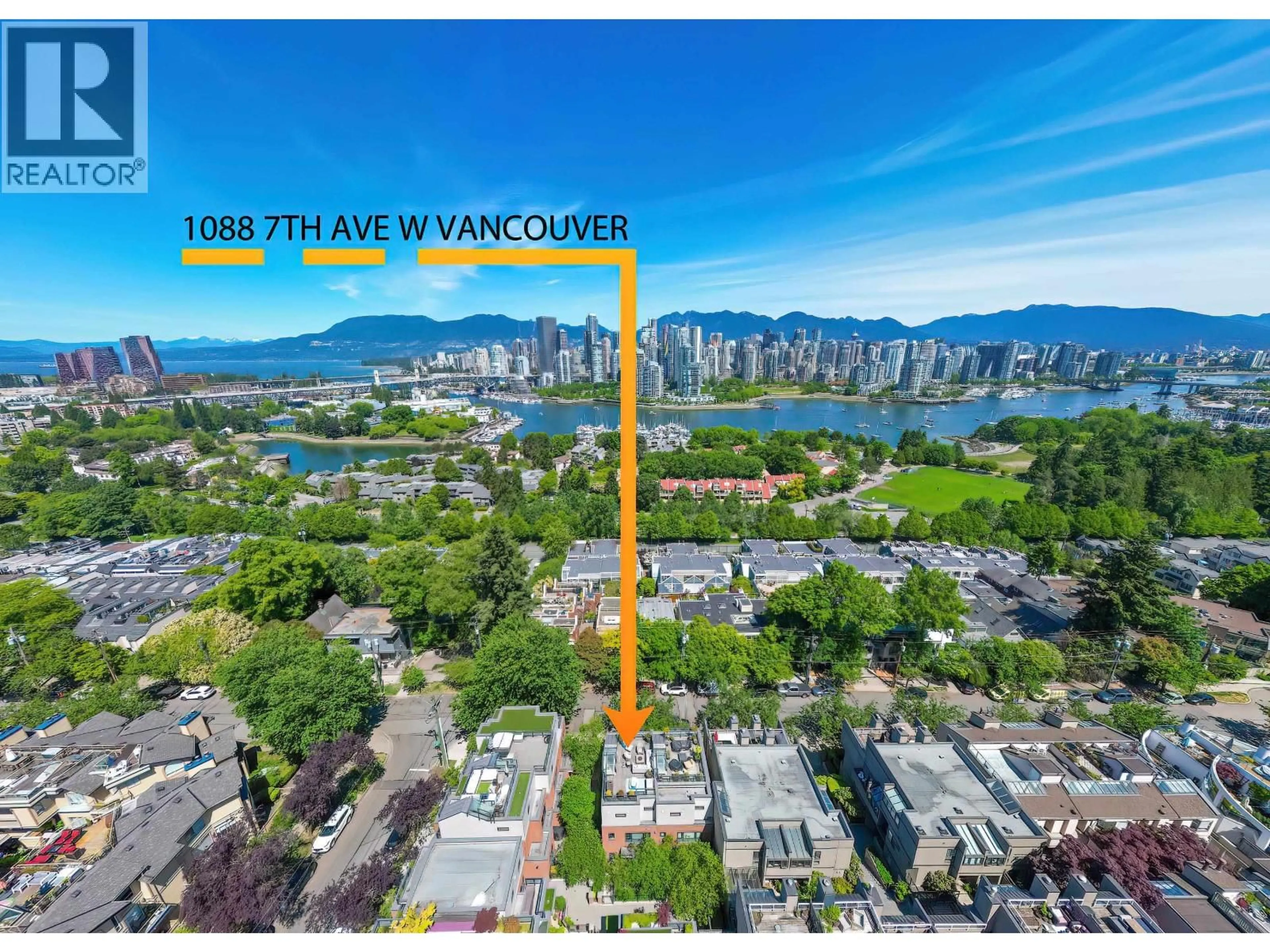 A pic from outside/outdoor area/front of a property/back of a property/a pic from drone, water/lake/river/ocean view for 1088 7TH AVENUE, Vancouver British Columbia V6H0B5
