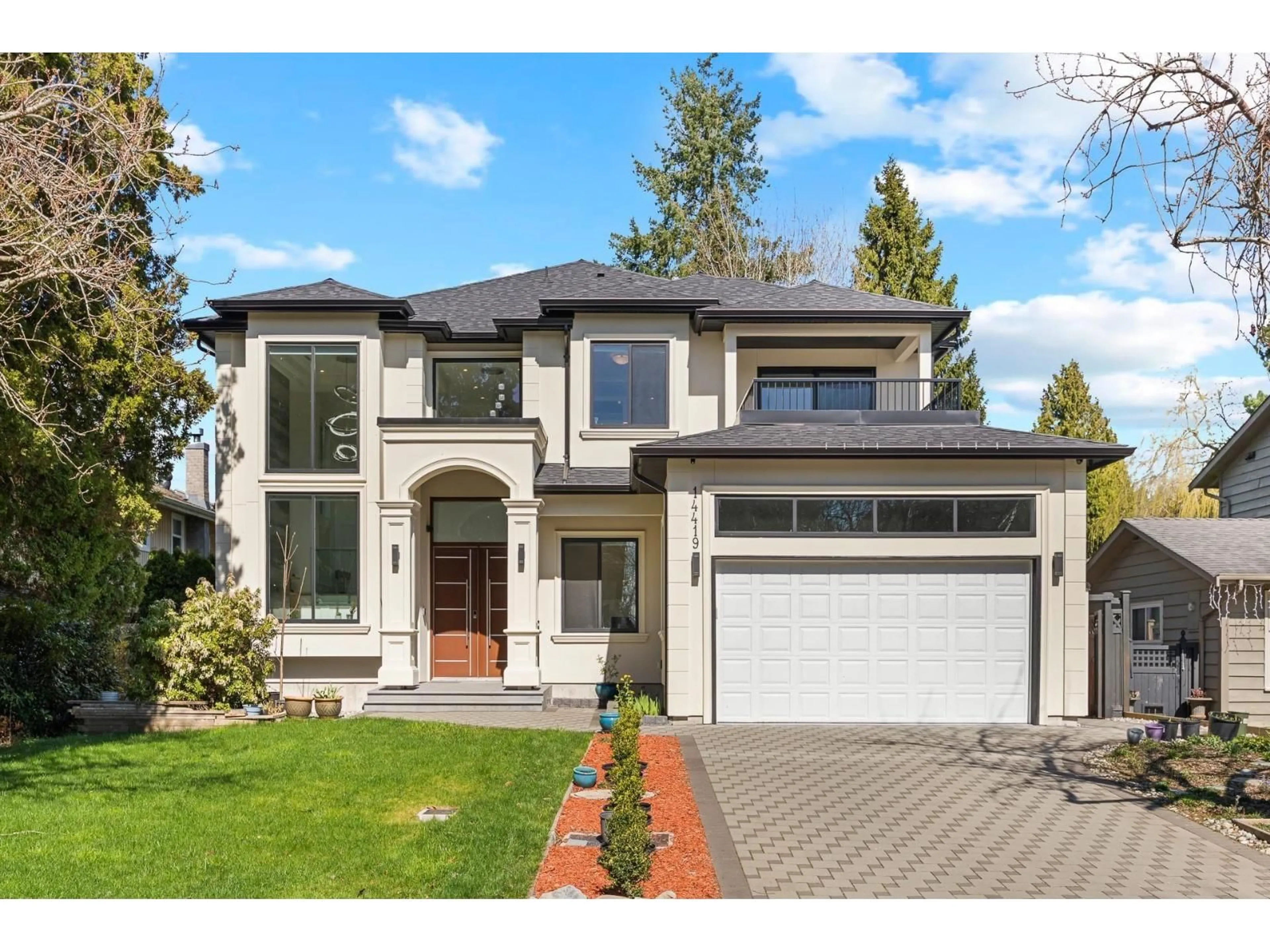 Home with brick exterior material, street for 14419 17A AVENUE, Surrey British Columbia V4A5P5