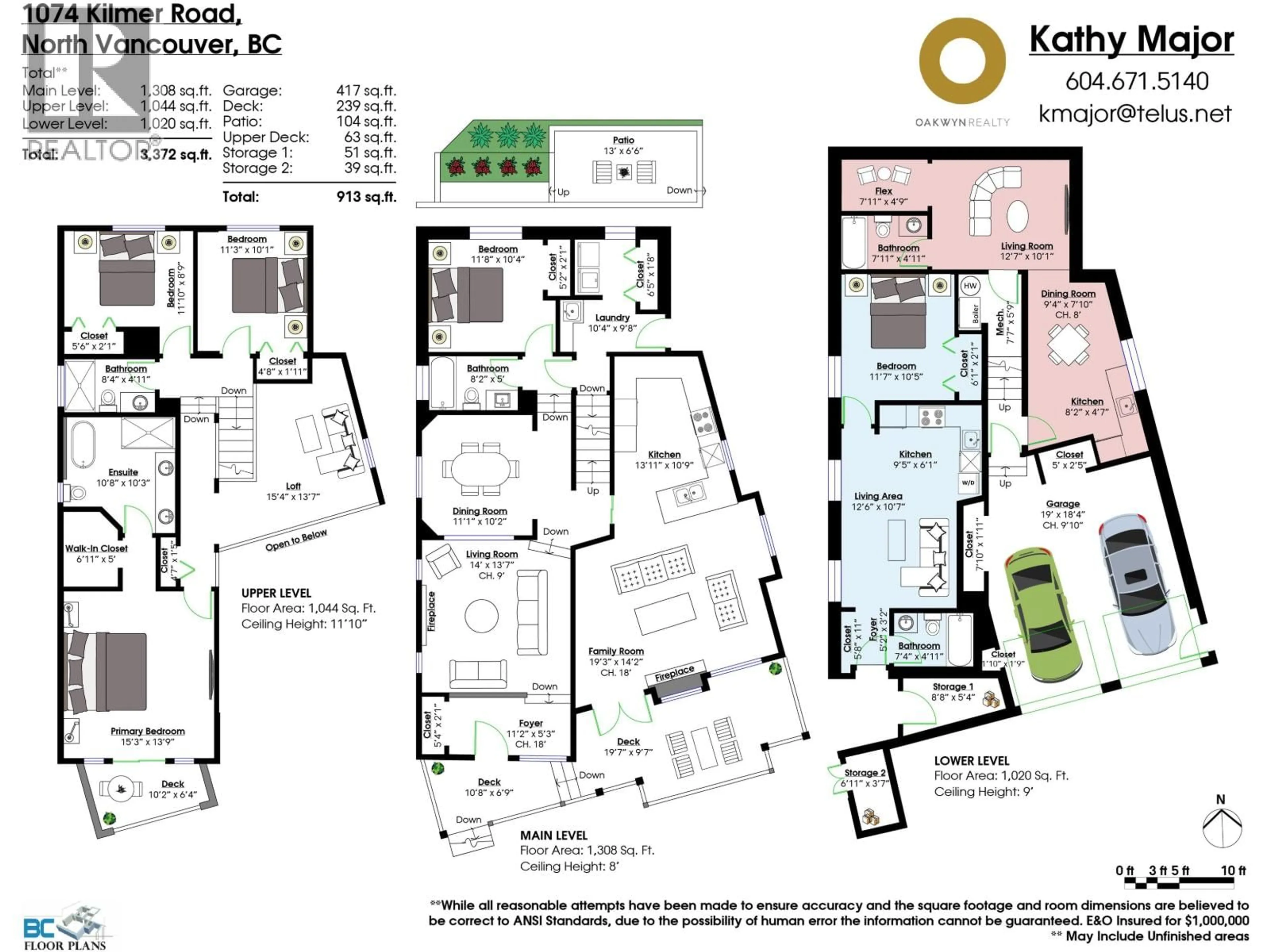 Floor plan for 1074 KILMER ROAD, North Vancouver British Columbia V7K1R1