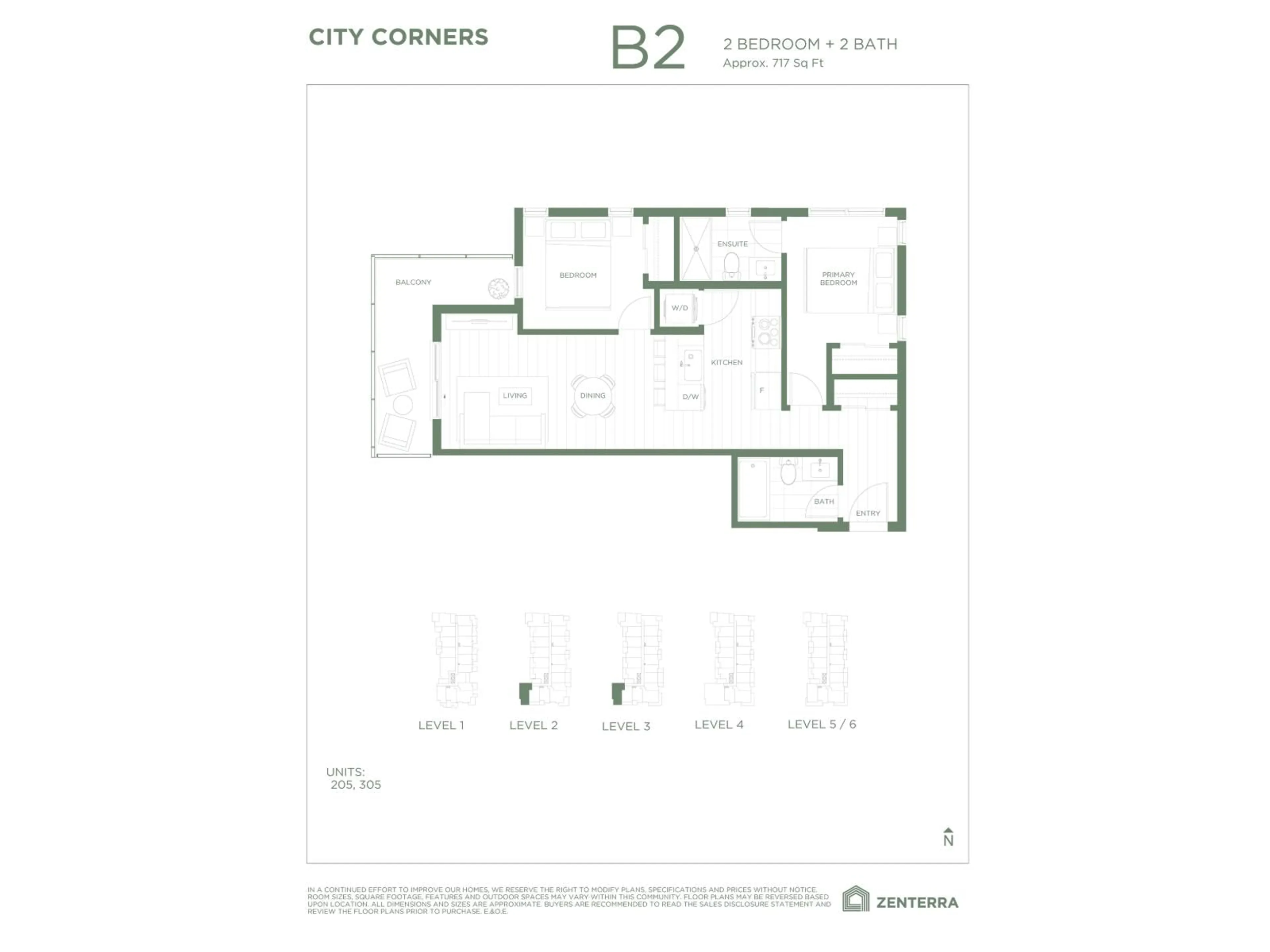 Floor plan for 305 - 10065 133 STREET, Surrey British Columbia V0V0V0