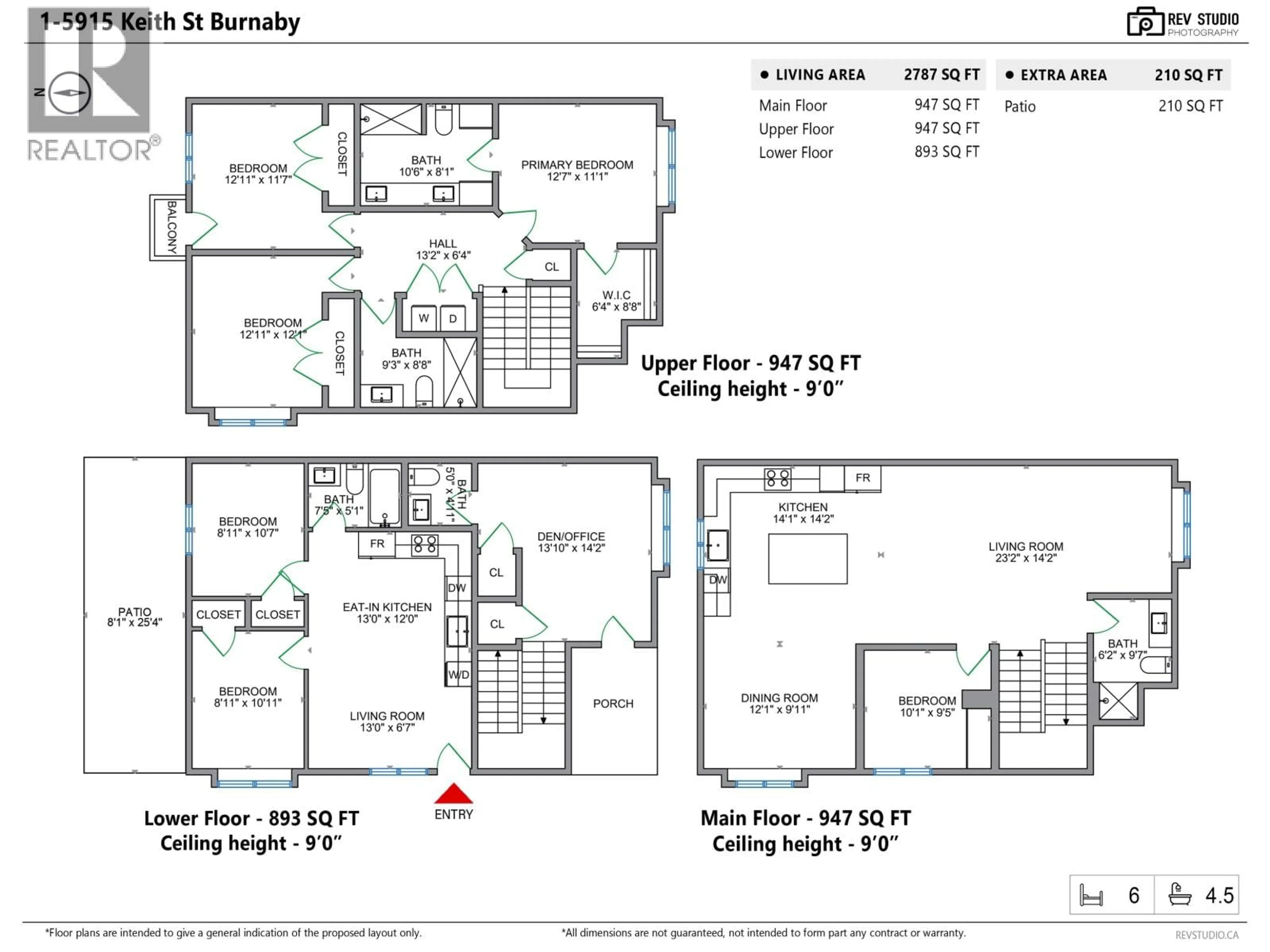 Floor plan for 1 - 5915 KEITH STREET, Burnaby British Columbia V5J3C8