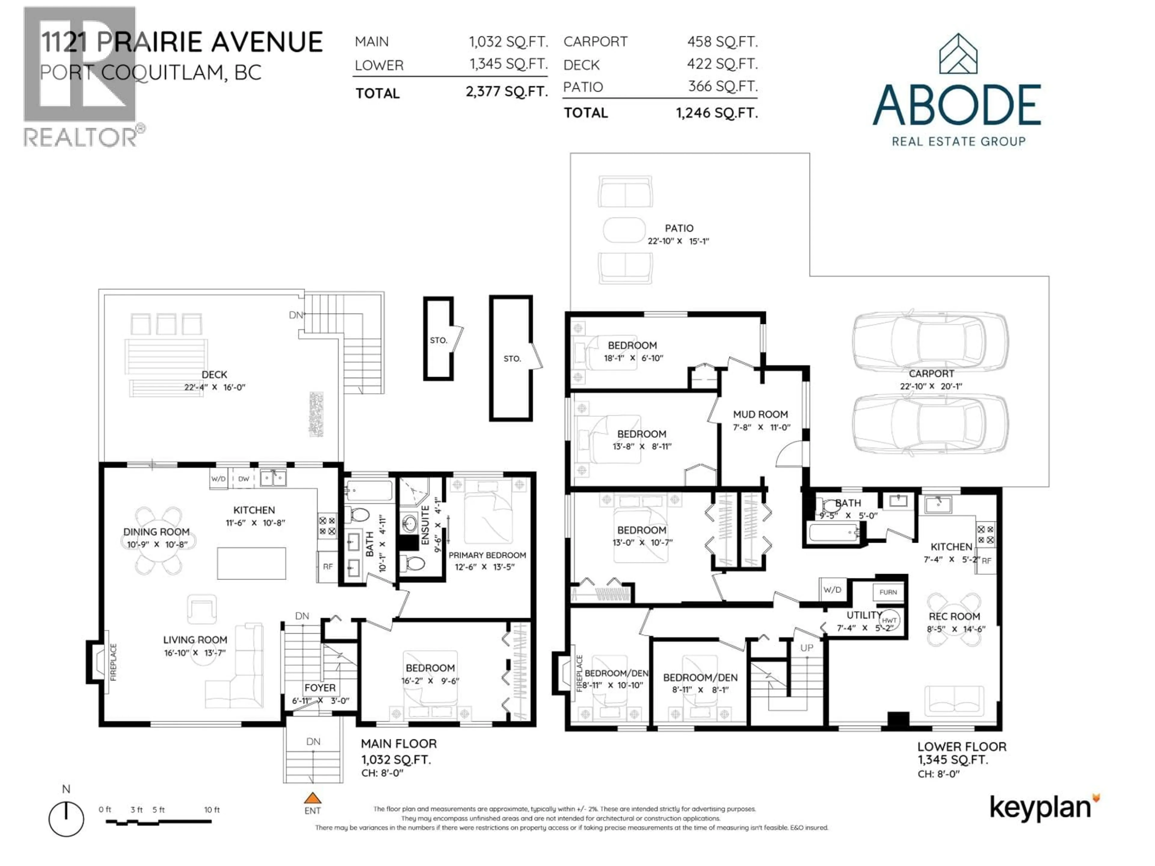 Floor plan for 1121 PRAIRIE AVENUE, Port Coquitlam British Columbia V3B1S7