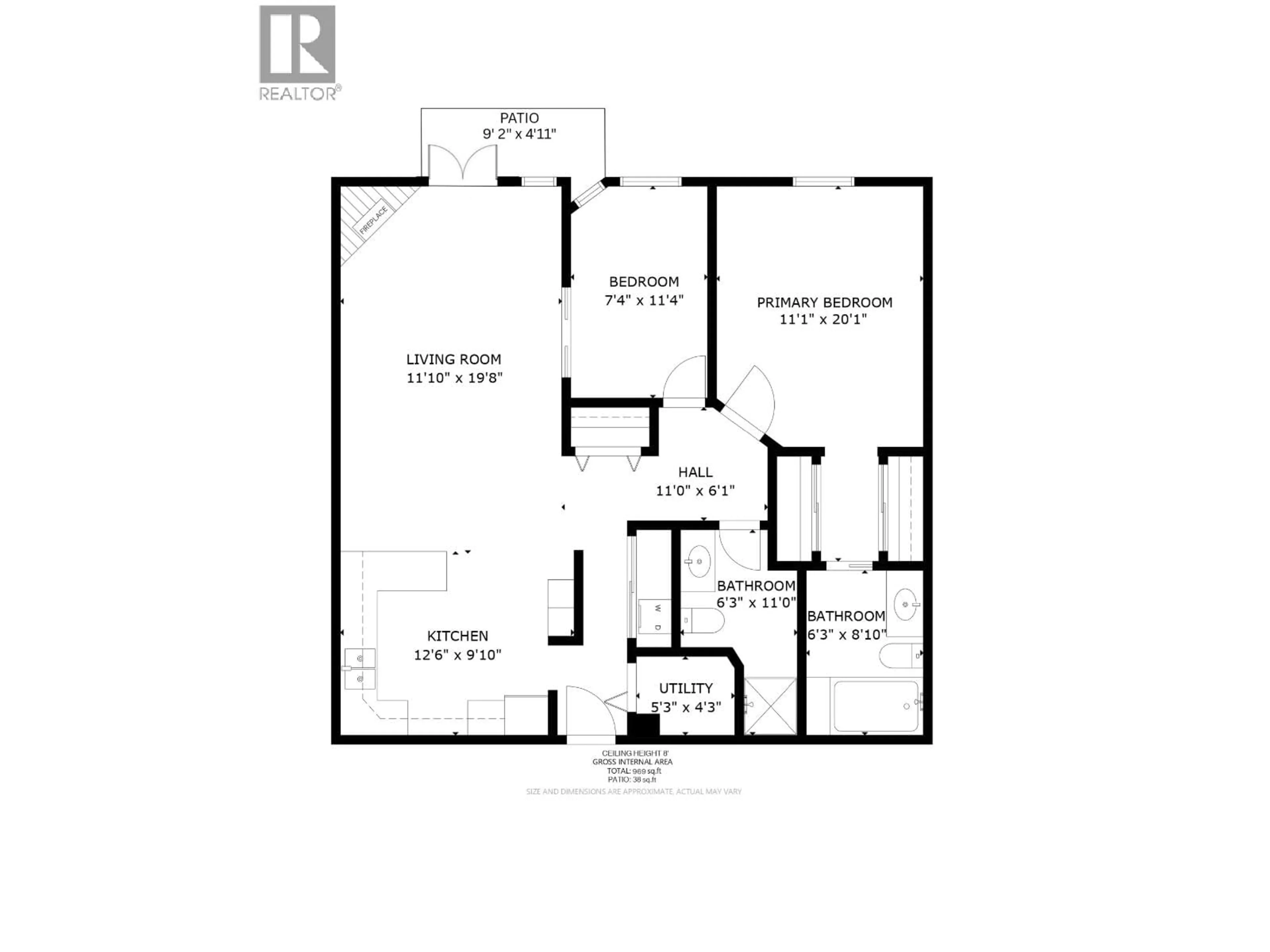 Floor plan for 119 - 67 MINER STREET, New Westminster British Columbia V3L5N5