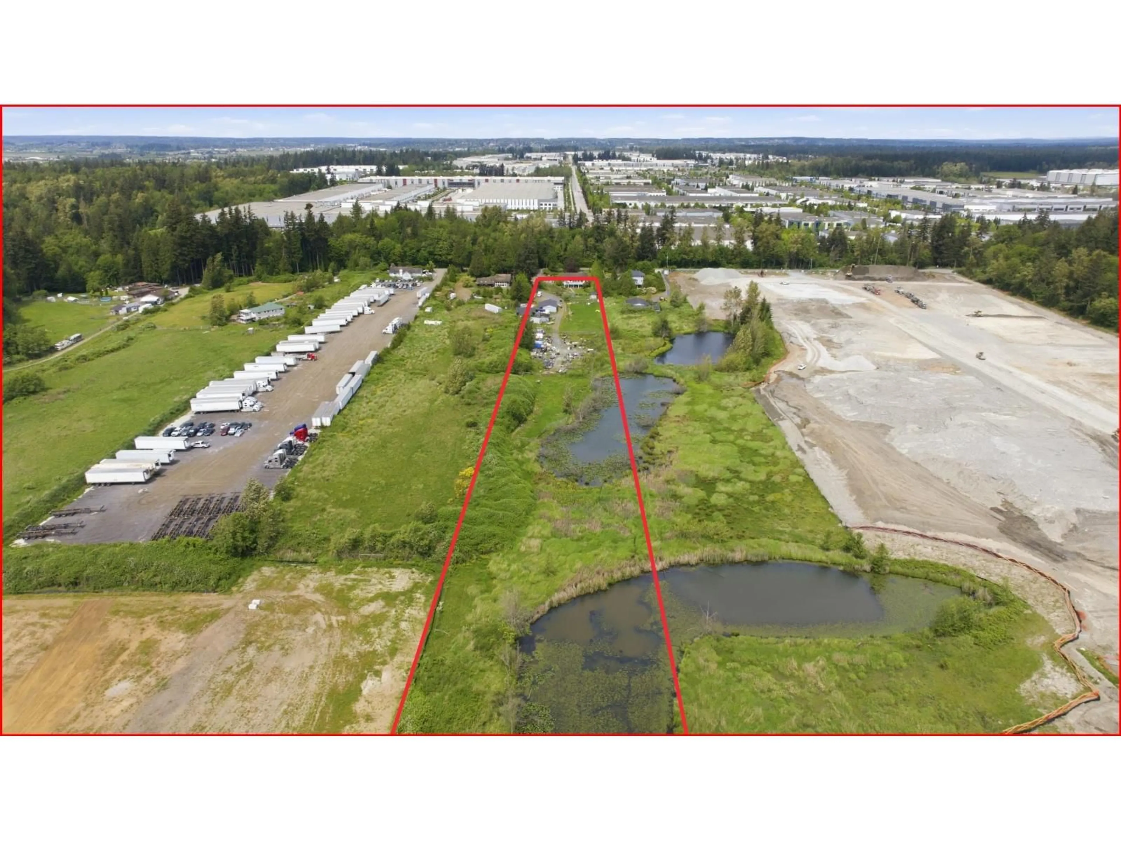 A pic from outside/outdoor area/front of a property/back of a property/a pic from drone, water/lake/river/ocean view for 18998 20 AVENUE, Surrey British Columbia V3Z9V2