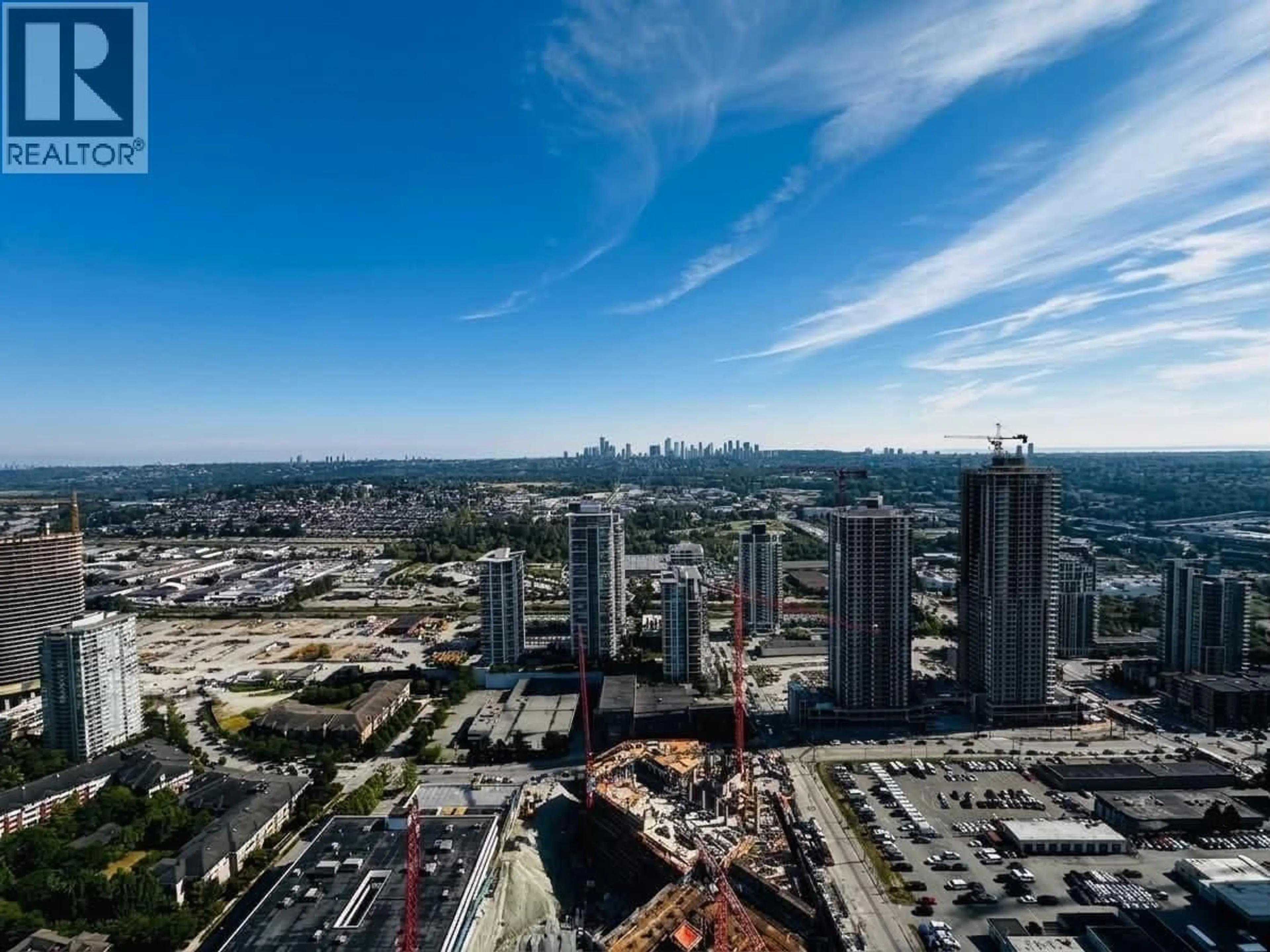 A pic from outside/outdoor area/front of a property/back of a property/a pic from drone, city buildings view from balcony for 4203 - 4650 BRENTWOOD BOULEVARD, Burnaby British Columbia V5C0M3