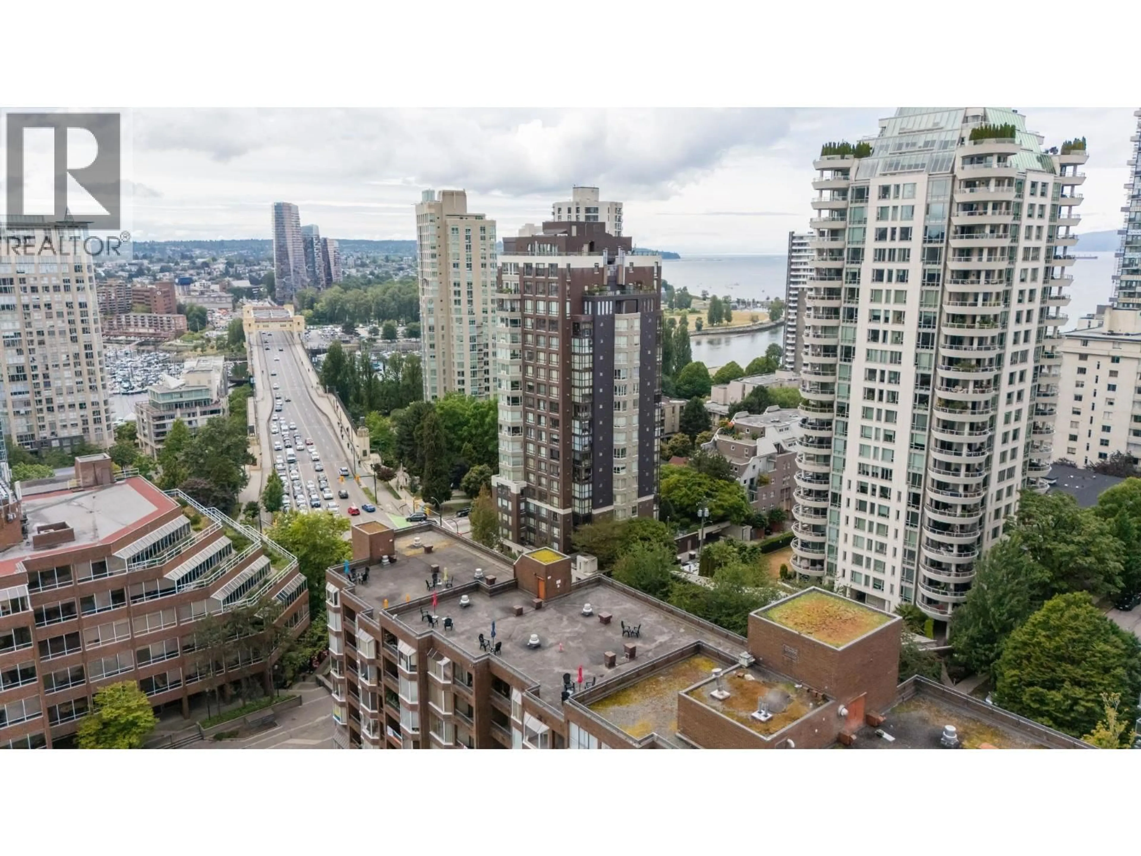 A pic from outside/outdoor area/front of a property/back of a property/a pic from drone, city buildings view from balcony for 304 - 1330 BURRARD STREET, Vancouver British Columbia V6Z2B8