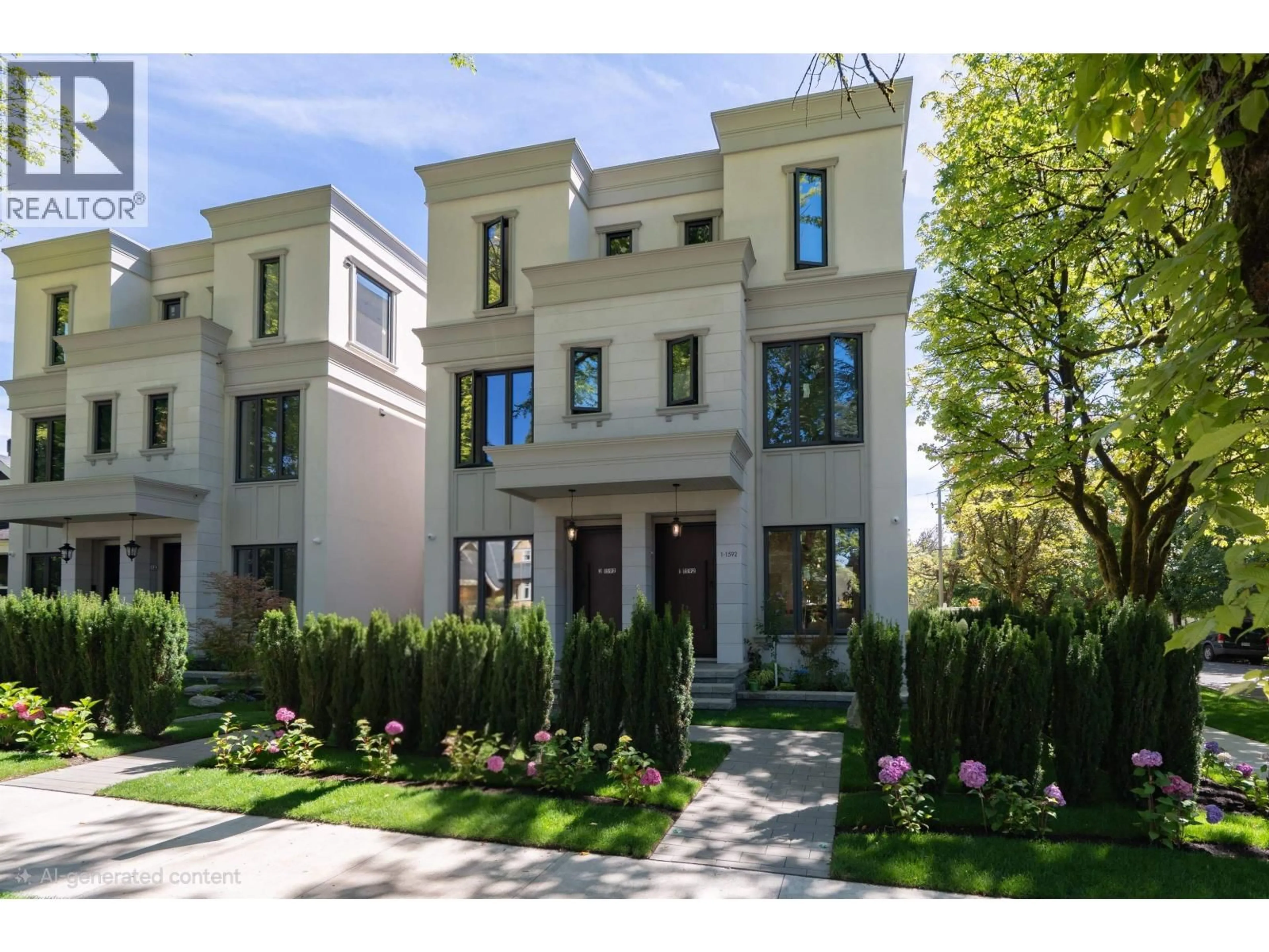 Home with brick exterior material, street for 2 - 1592 NANTON AVENUE, Vancouver British Columbia V6J2X2