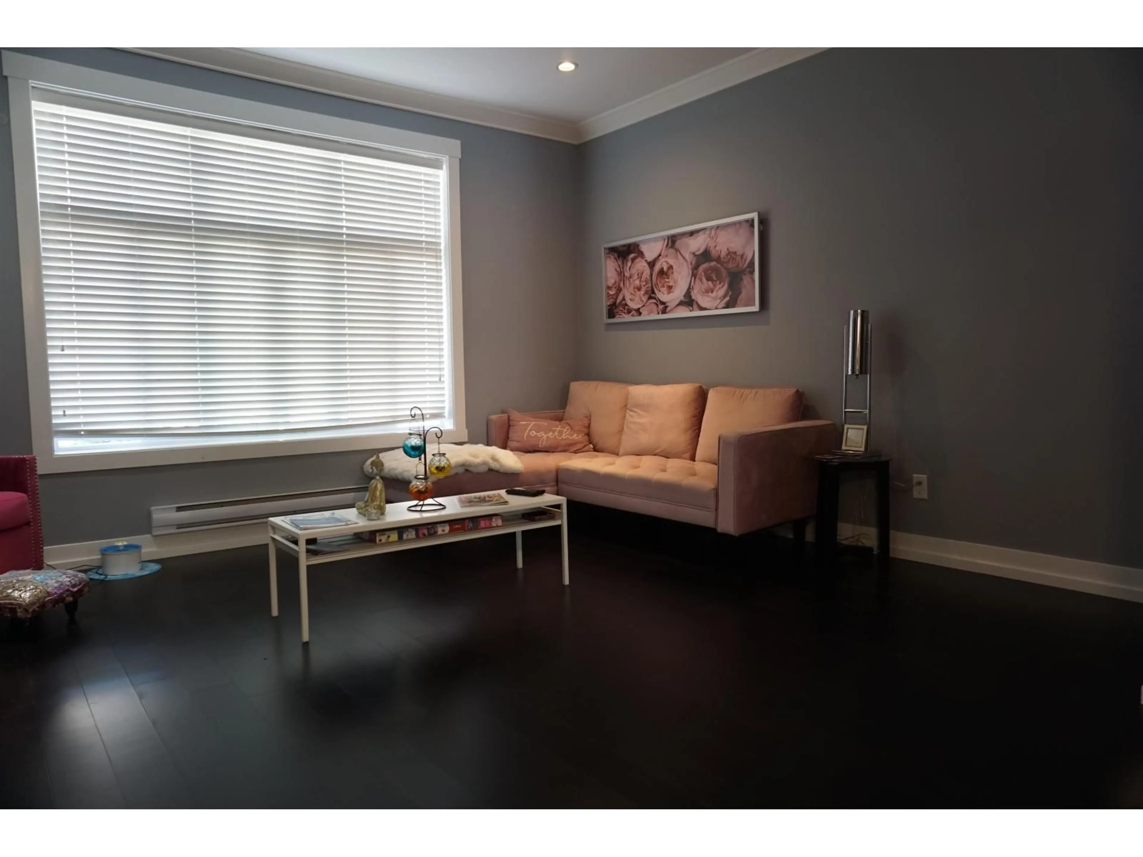 Living room with furniture, wood/laminate floor for 3 - 16458 23A AVENUE, Surrey British Columbia V3Z0L9