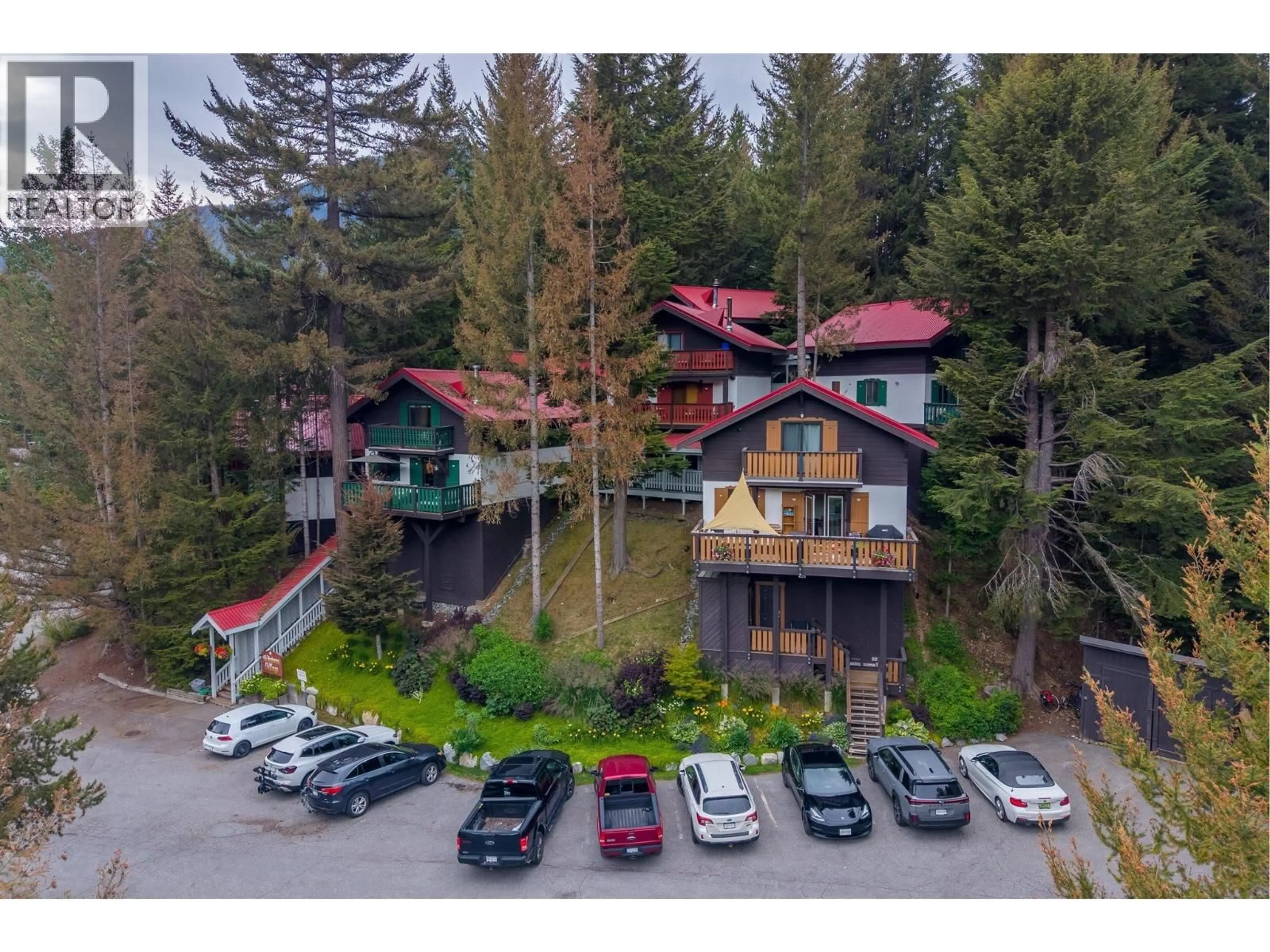 A pic from outside/outdoor area/front of a property/back of a property/a pic from drone, unknown for A1 - 3031 ST ANTON WAY, Whistler British Columbia V8E0B8