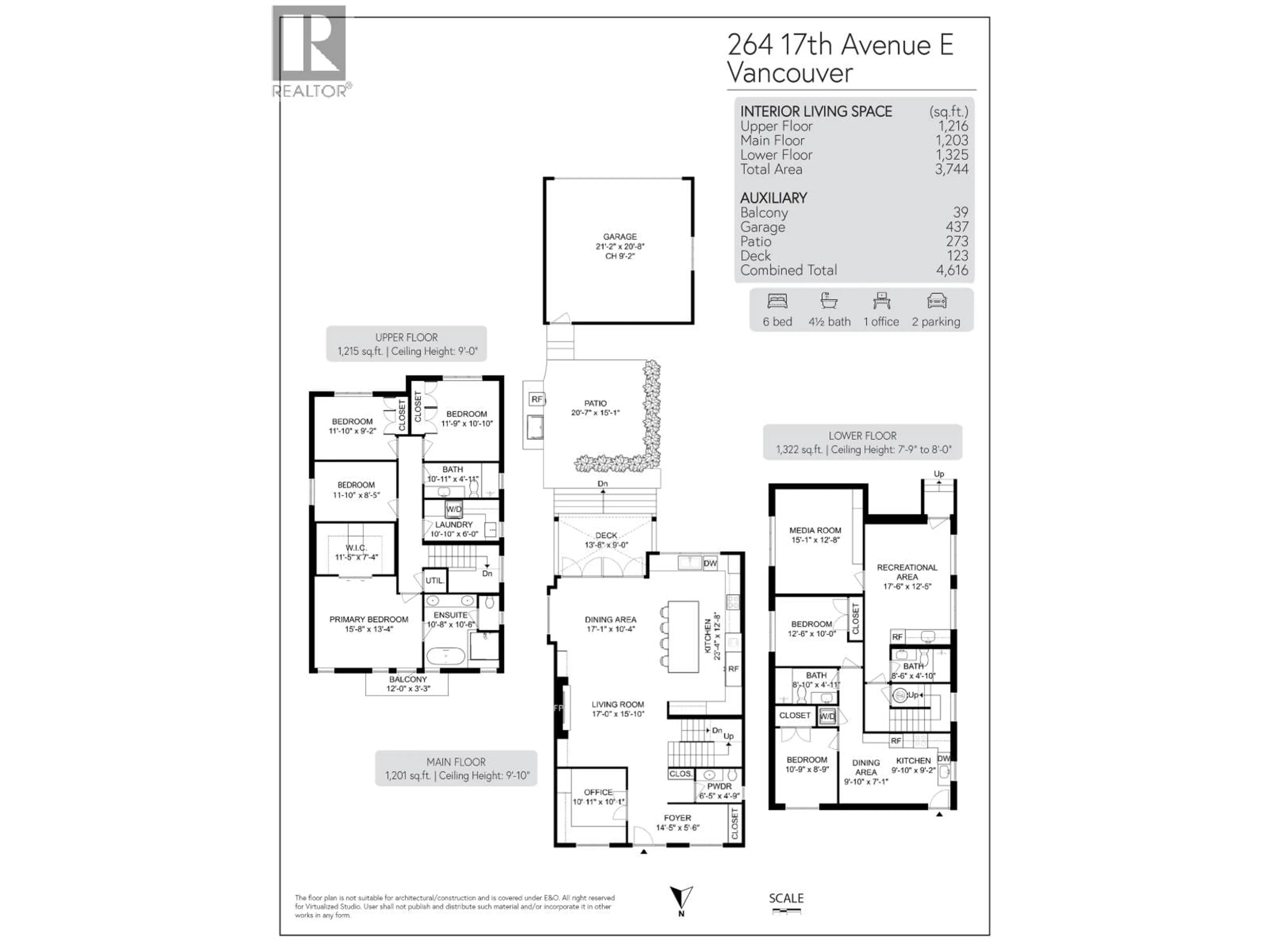 Floor plan for 264 17TH AVENUE, Vancouver British Columbia V5V1A7