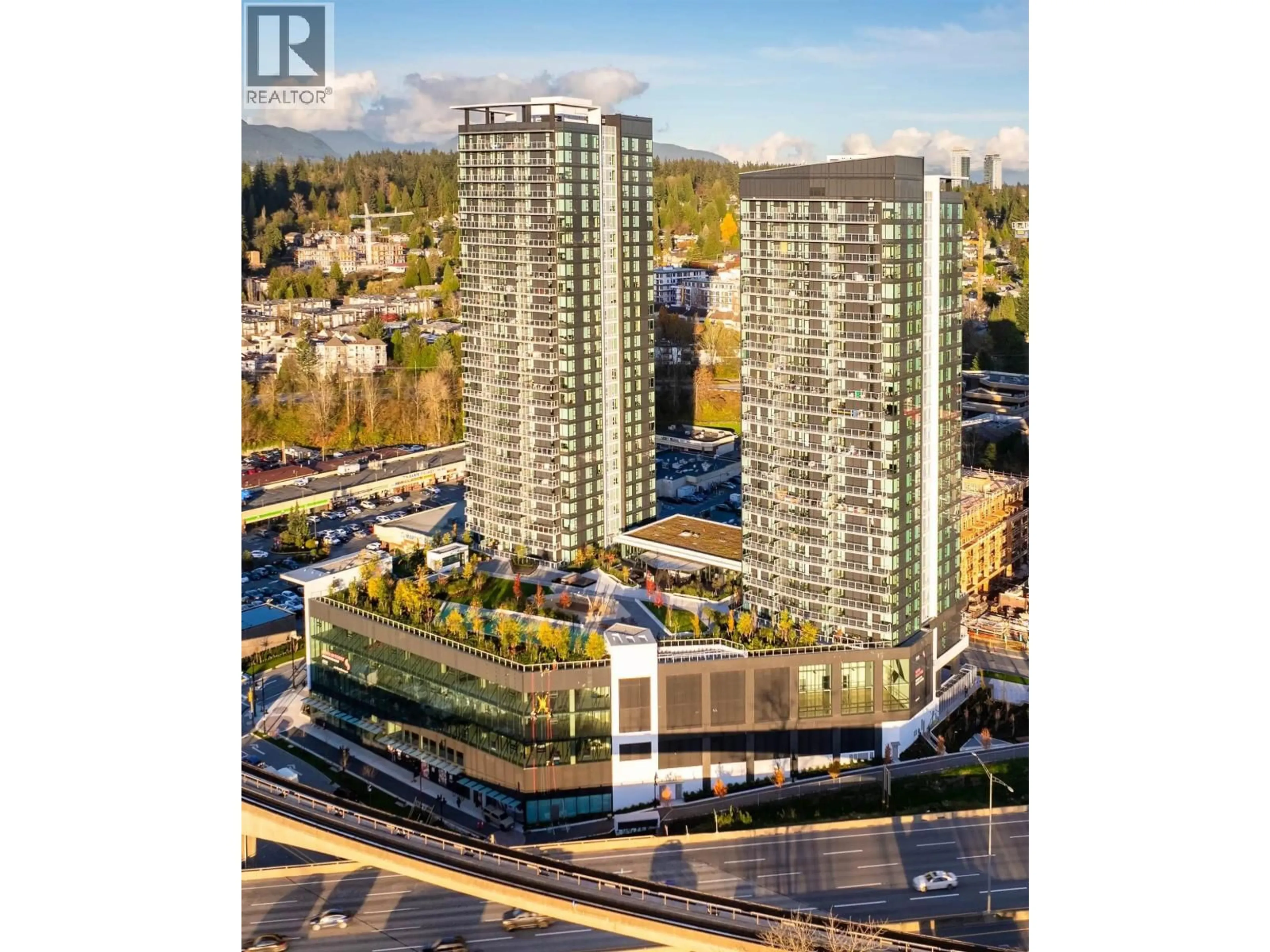 A pic from outside/outdoor area/front of a property/back of a property/a pic from drone, building for 2206 - 318 ALDERSON AVENUE, Coquitlam British Columbia V3K0J1