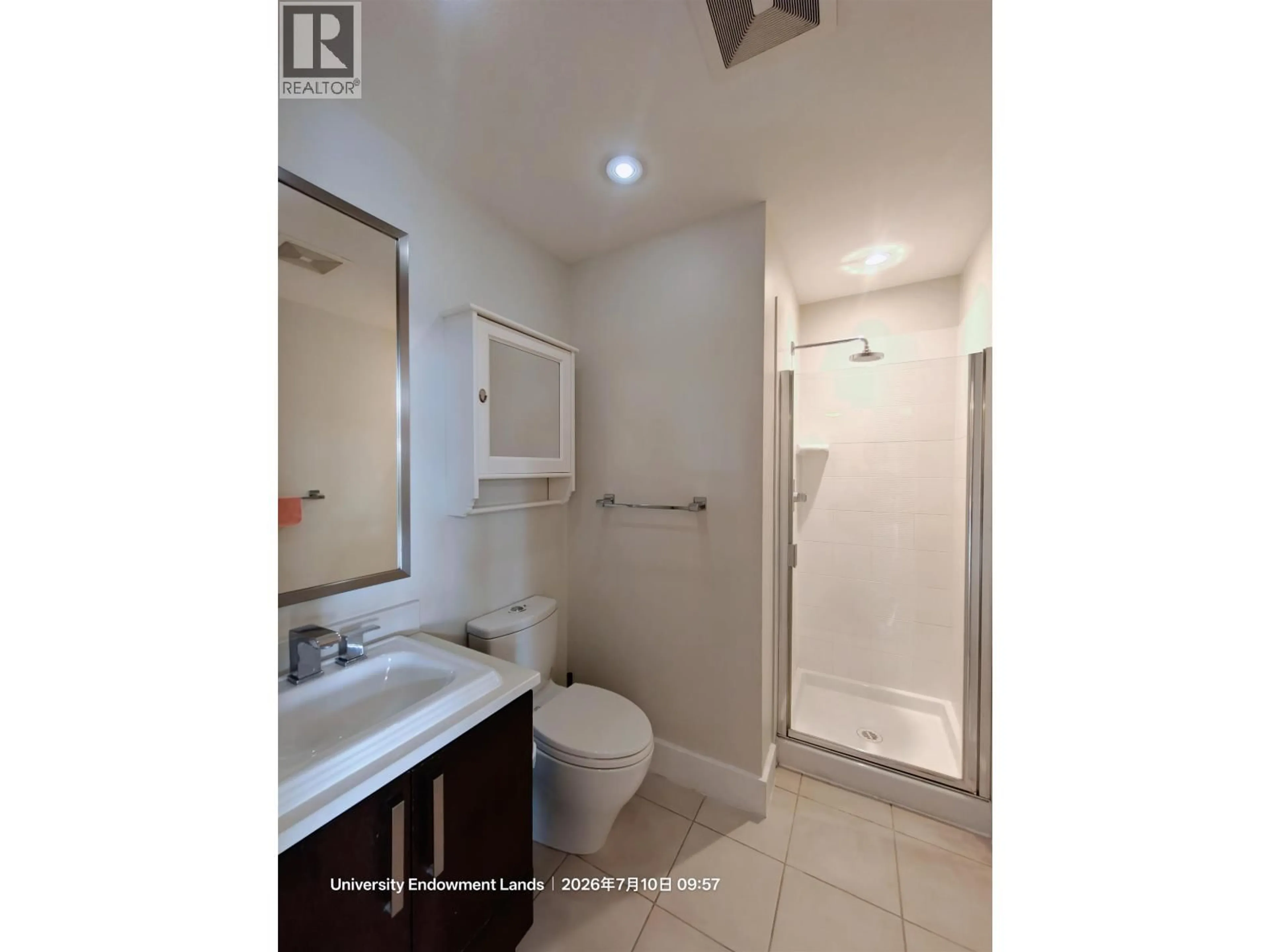 Standard bathroom, ceramic/tile floor for 420 - 5777 BIRNEY AVENUE, Vancouver British Columbia V6S0A4