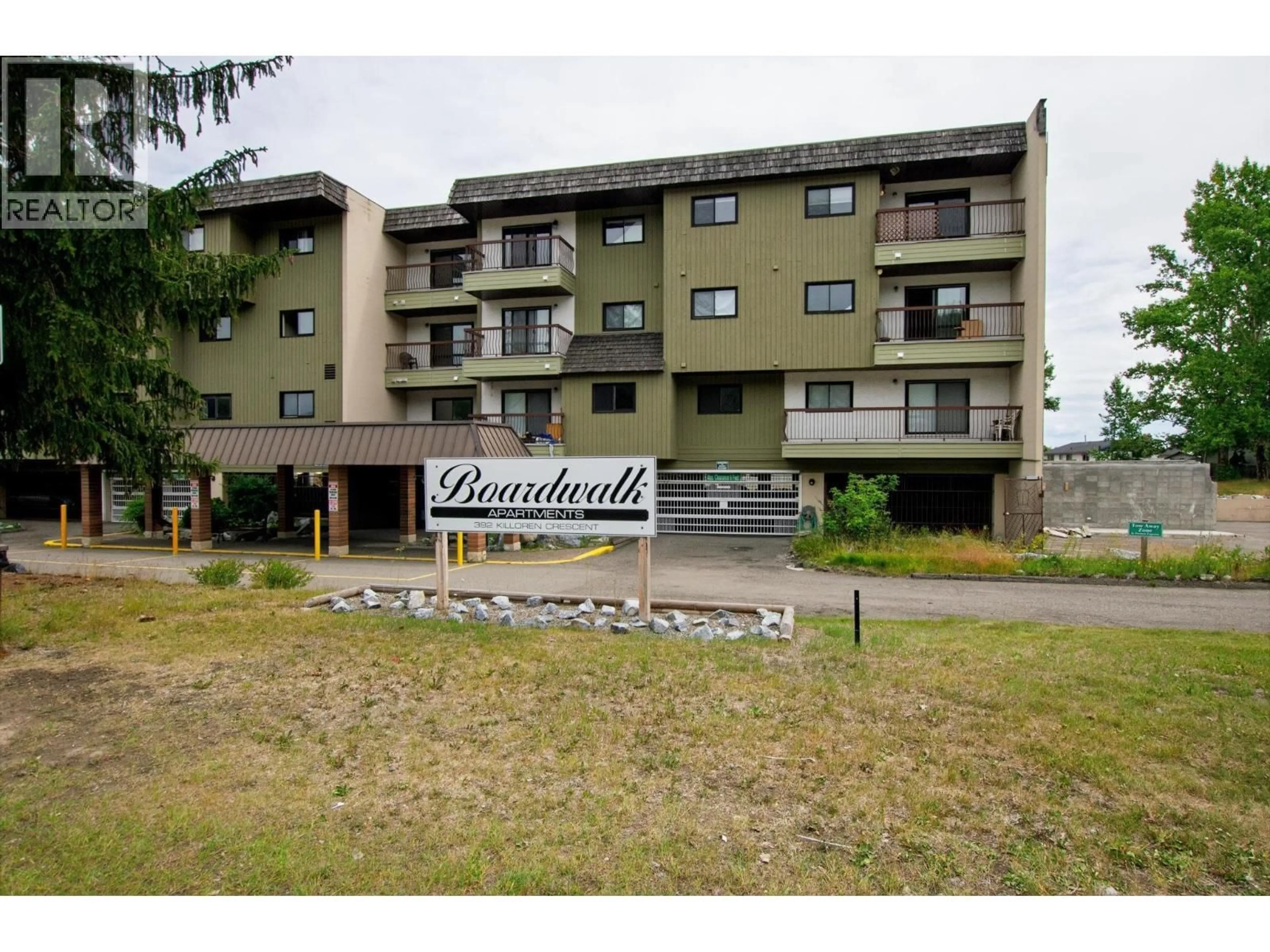 A pic from outside/outdoor area/front of a property/back of a property/a pic from drone, building for 215 - 392 KILLOREN CRESCENT, Prince George British Columbia V2M6J9