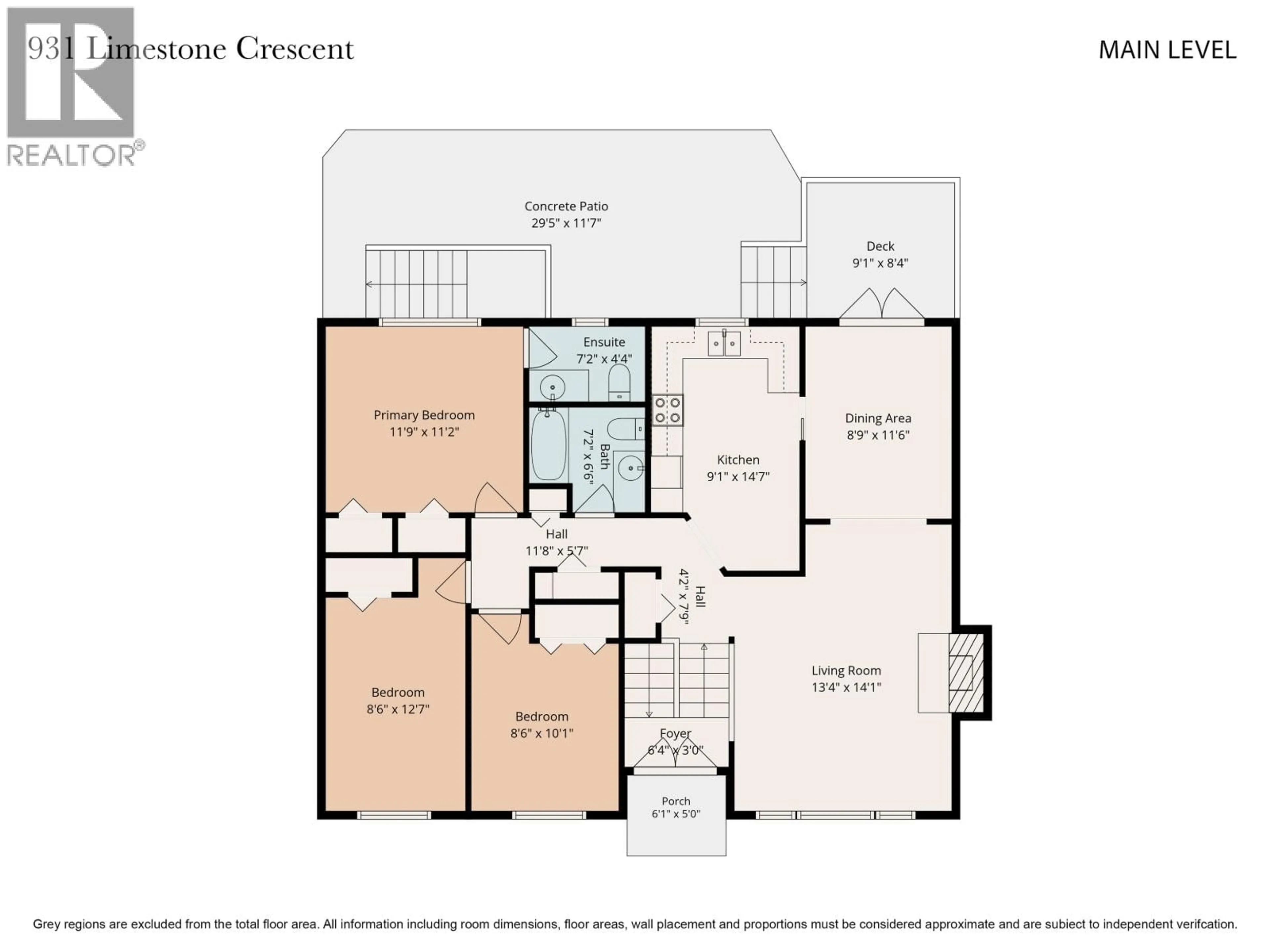 Floor plan for 931 LIMESTONE CRESCENT, Prince George British Columbia V2M4Z3